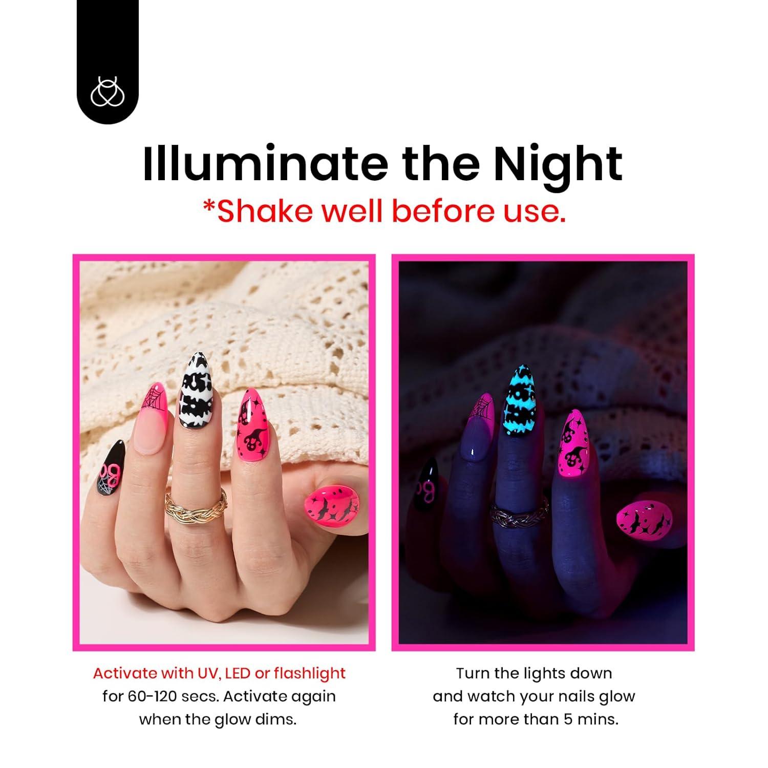 imageBeetles Galaxy Wish Silver Cat Eye Gel Nail Polish  15ML Christmas Silver Glitter Cat Eye Gel Polish with Magnet Soak Off UV Velvet Nail Polish Salon DIY Manicure Winter Gift for Women19Luminous Pink