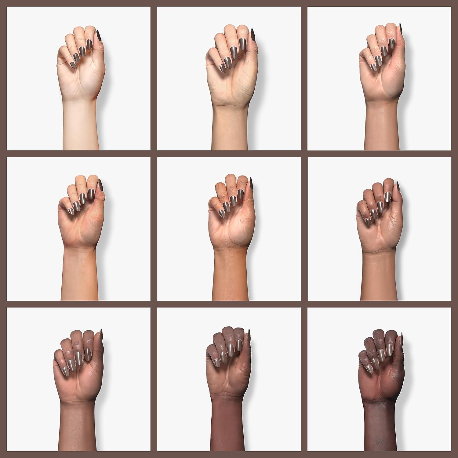 imageBeetles Galaxy Wish Silver Cat Eye Gel Nail Polish  15ML Christmas Silver Glitter Cat Eye Gel Polish with Magnet Soak Off UV Velvet Nail Polish Salon DIY Manicure Winter Gift for Women6Gray Brown