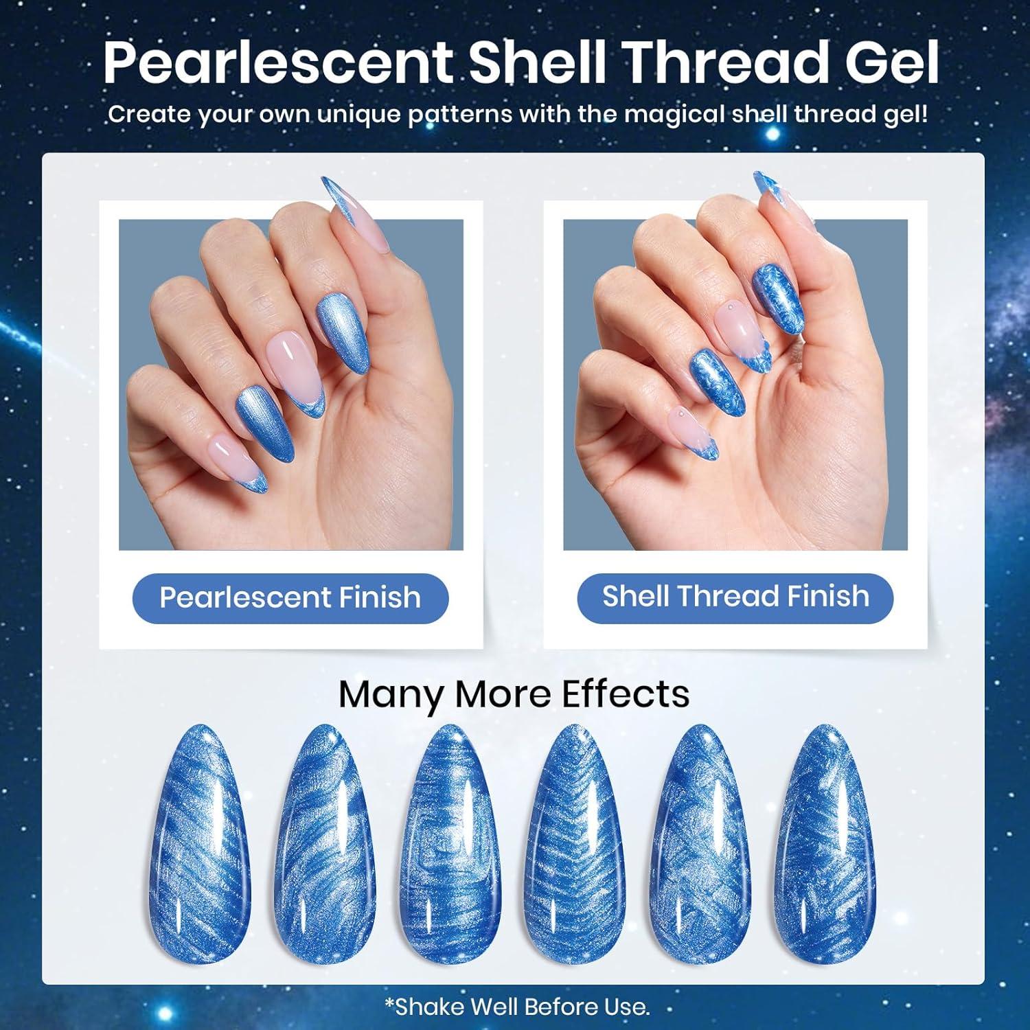 imageBeetles Galaxy Wish Silver Cat Eye Gel Nail Polish  15ML Christmas Silver Glitter Cat Eye Gel Polish with Magnet Soak Off UV Velvet Nail Polish Salon DIY Manicure Winter Gift for Women119summer nights dream