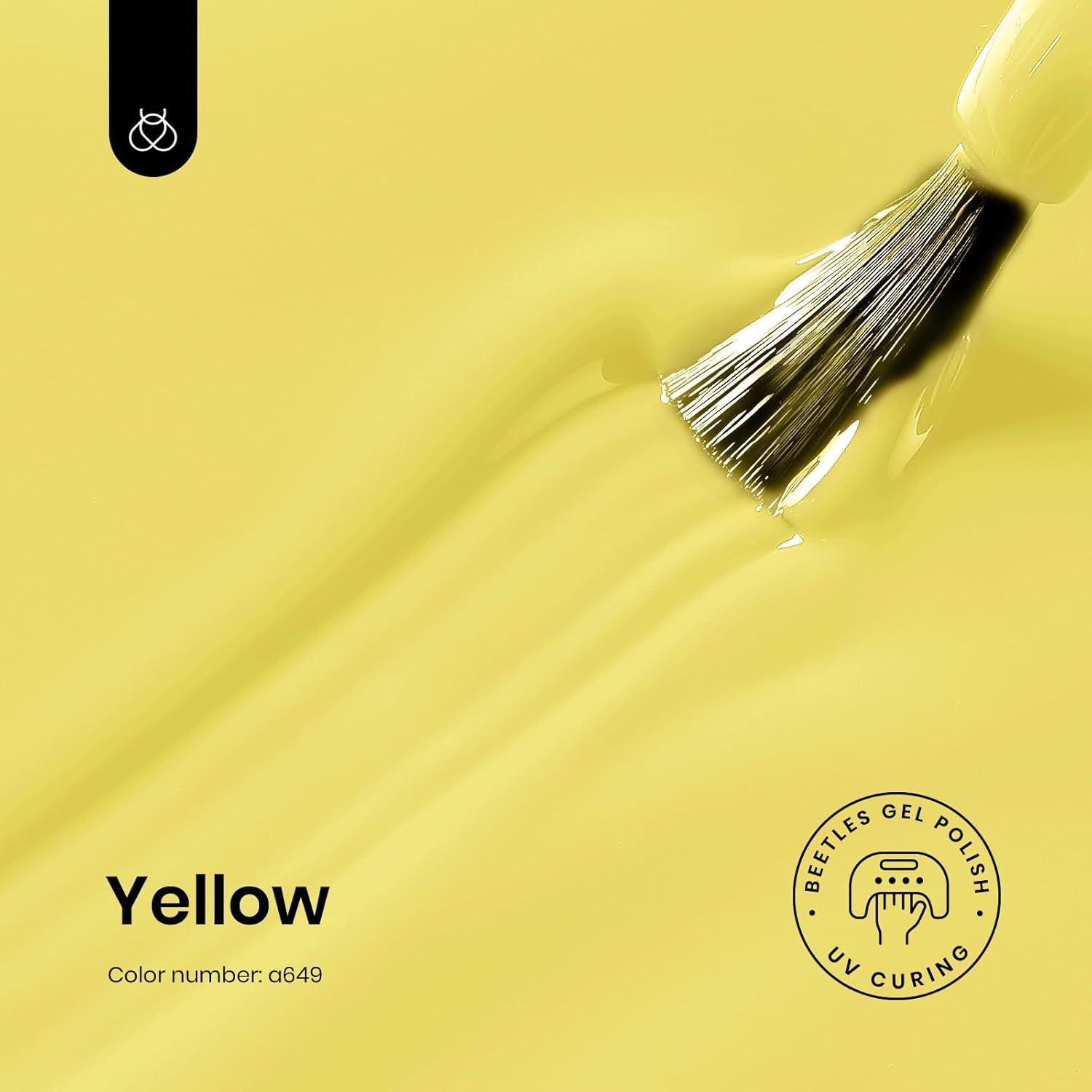 imageBeetles Galaxy Wish Silver Cat Eye Gel Nail Polish  15ML Christmas Silver Glitter Cat Eye Gel Polish with Magnet Soak Off UV Velvet Nail Polish Salon DIY Manicure Winter Gift for Women124Canary Yellow