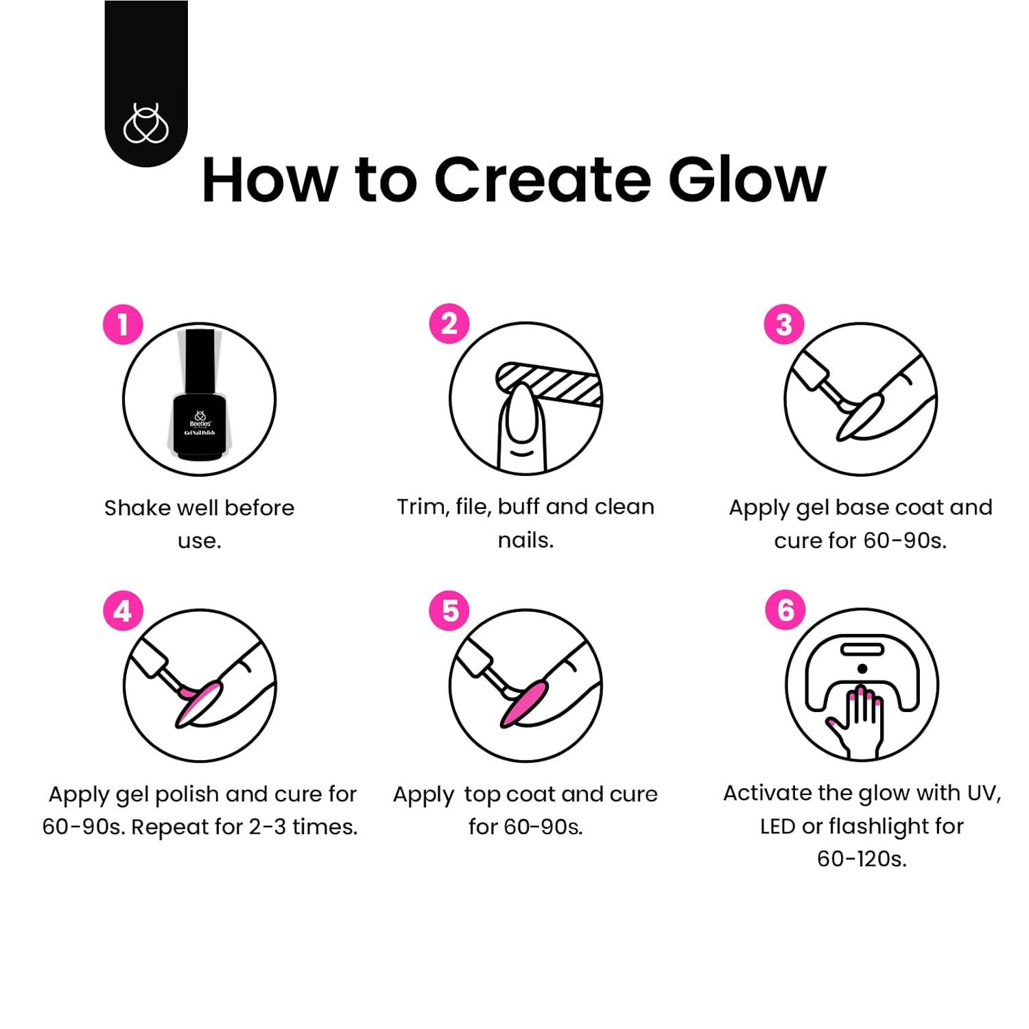 imageBeetles Galaxy Wish Silver Cat Eye Gel Nail Polish  15ML Christmas Silver Glitter Cat Eye Gel Polish with Magnet Soak Off UV Velvet Nail Polish Salon DIY Manicure Winter Gift for Women19Luminous Pink