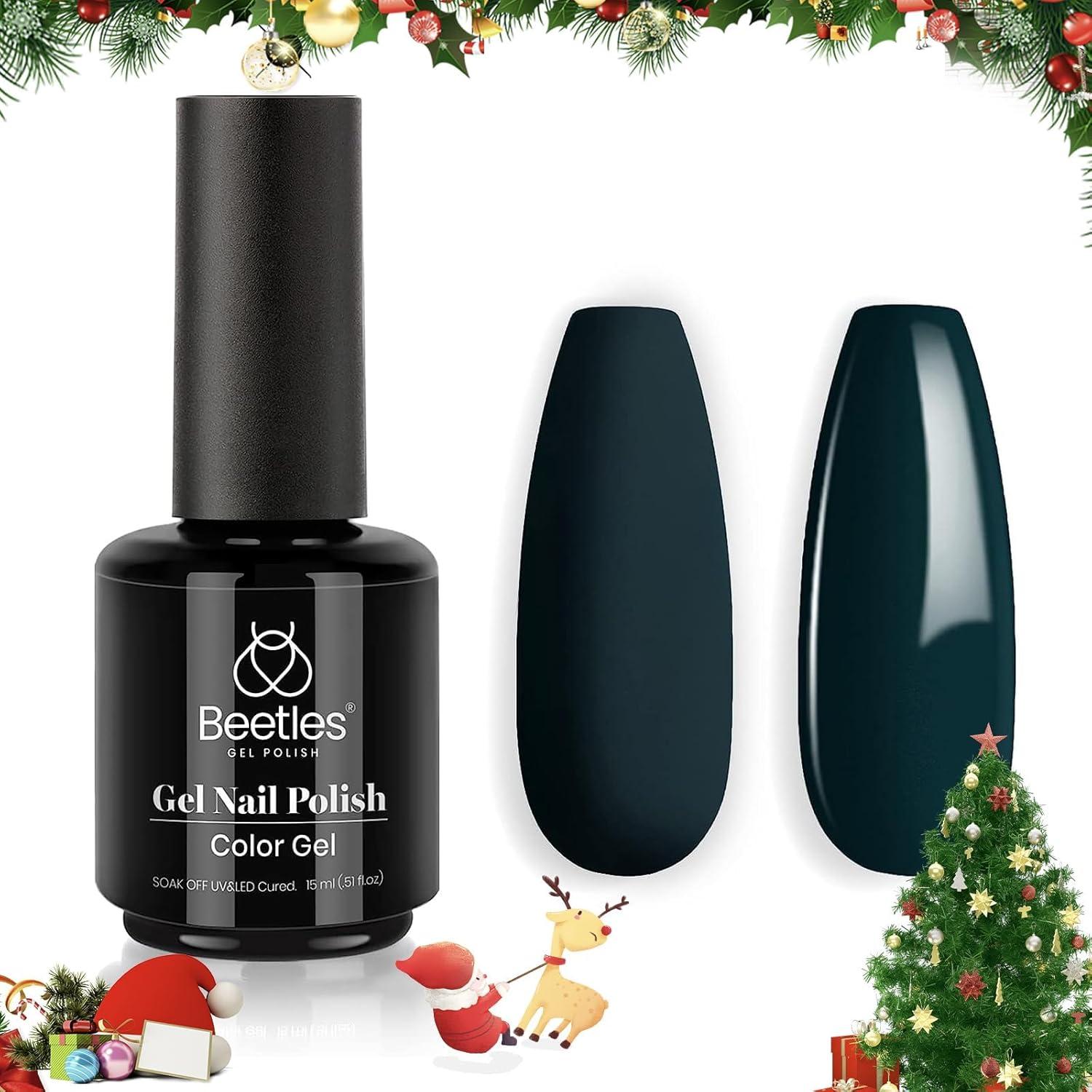 imageBeetles Galaxy Wish Silver Cat Eye Gel Nail Polish  15ML Christmas Silver Glitter Cat Eye Gel Polish with Magnet Soak Off UV Velvet Nail Polish Salon DIY Manicure Winter Gift for Women17Navy Blue