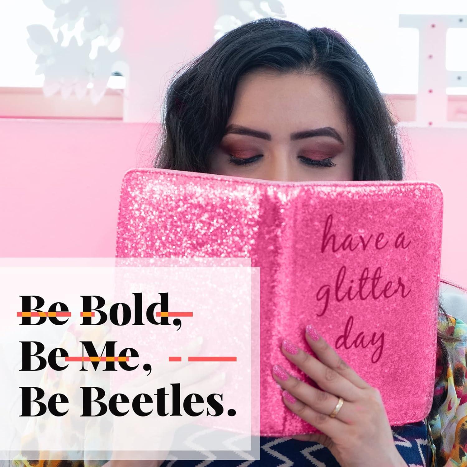 imageBeetles Galaxy Wish Silver Cat Eye Gel Nail Polish  15ML Christmas Silver Glitter Cat Eye Gel Polish with Magnet Soak Off UV Velvet Nail Polish Salon DIY Manicure Winter Gift for Women31Hot Pink Glitter