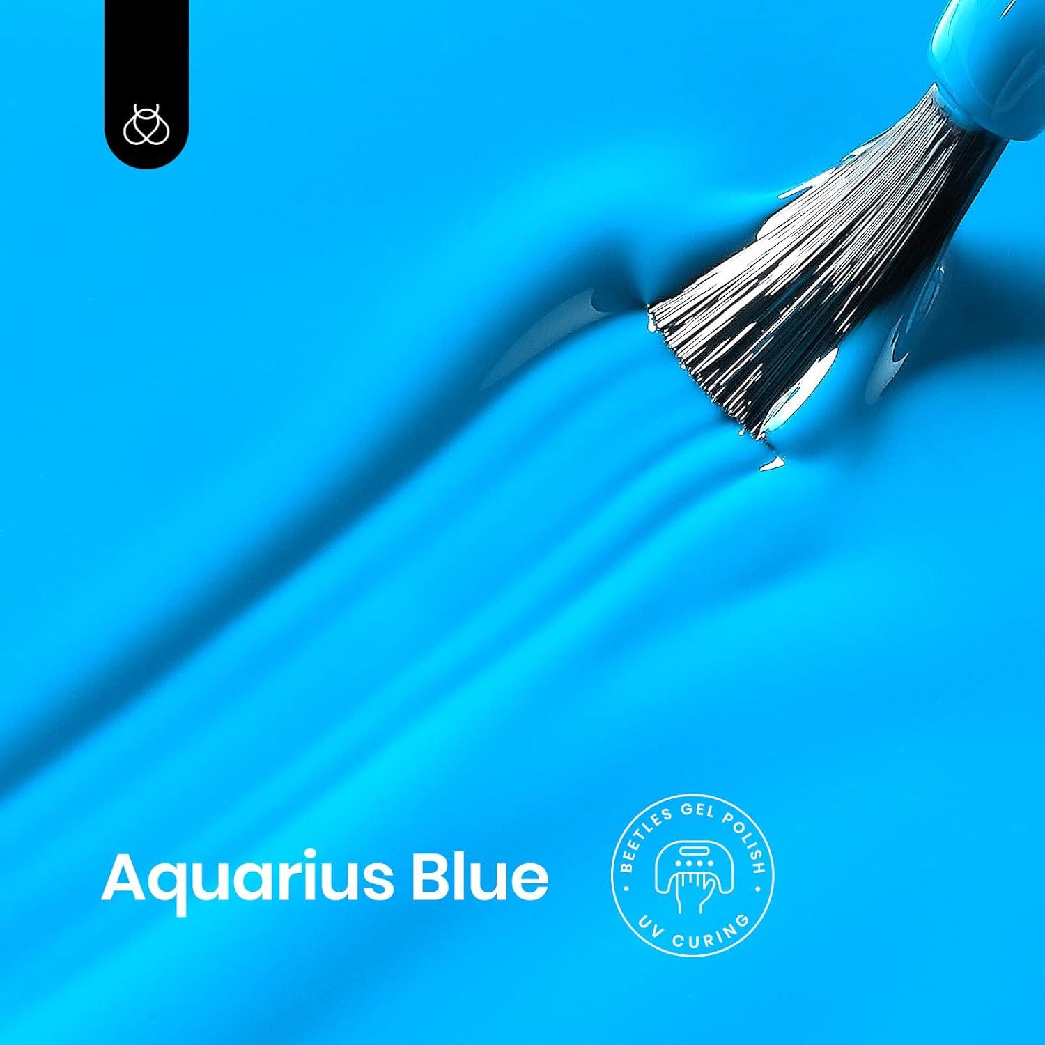 imageBeetles Galaxy Wish Silver Cat Eye Gel Nail Polish  15ML Christmas Silver Glitter Cat Eye Gel Polish with Magnet Soak Off UV Velvet Nail Polish Salon DIY Manicure Winter Gift for Women113Aquarius Blue