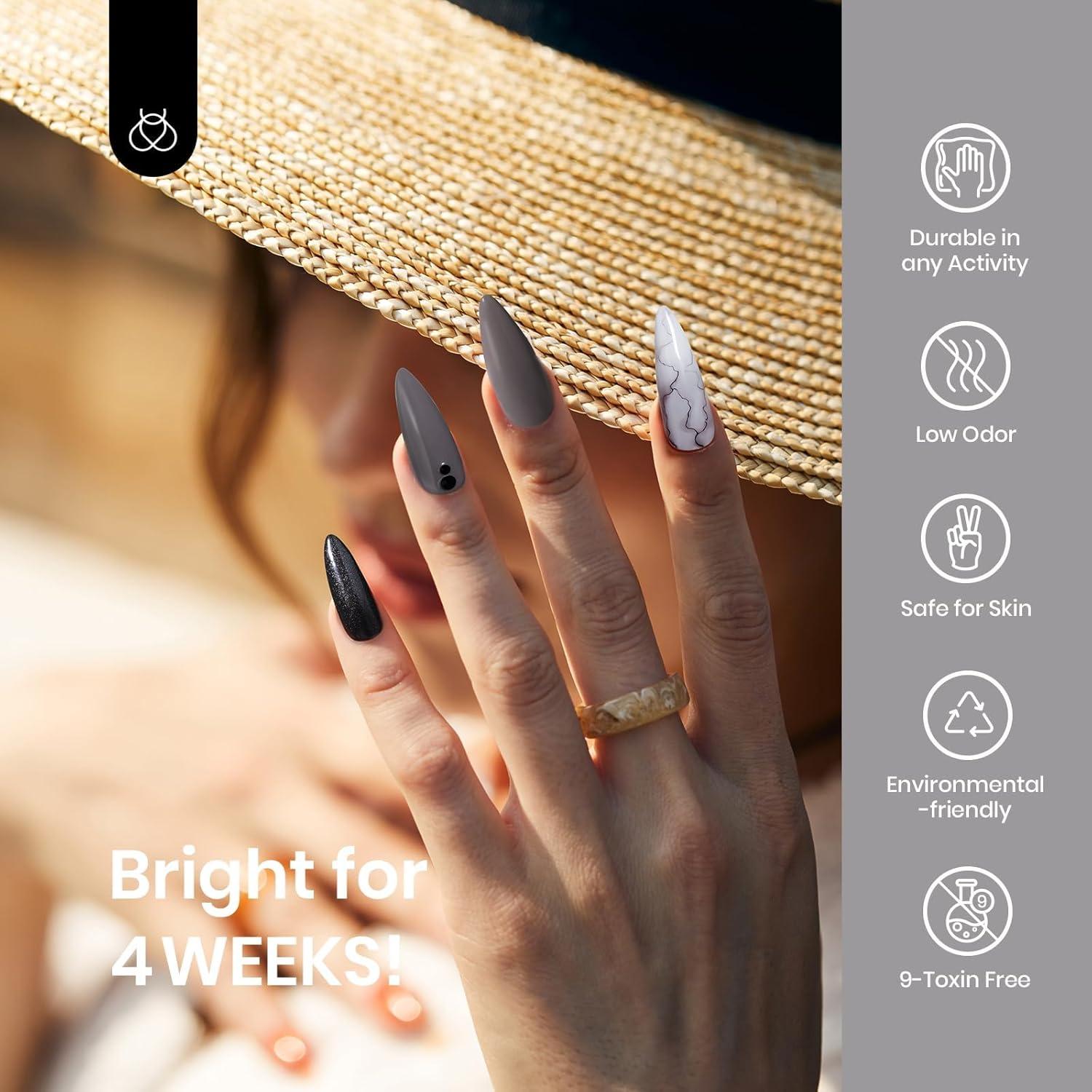 imageBeetles Galaxy Wish Silver Cat Eye Gel Nail Polish  15ML Christmas Silver Glitter Cat Eye Gel Polish with Magnet Soak Off UV Velvet Nail Polish Salon DIY Manicure Winter Gift for Women18Profound Gray