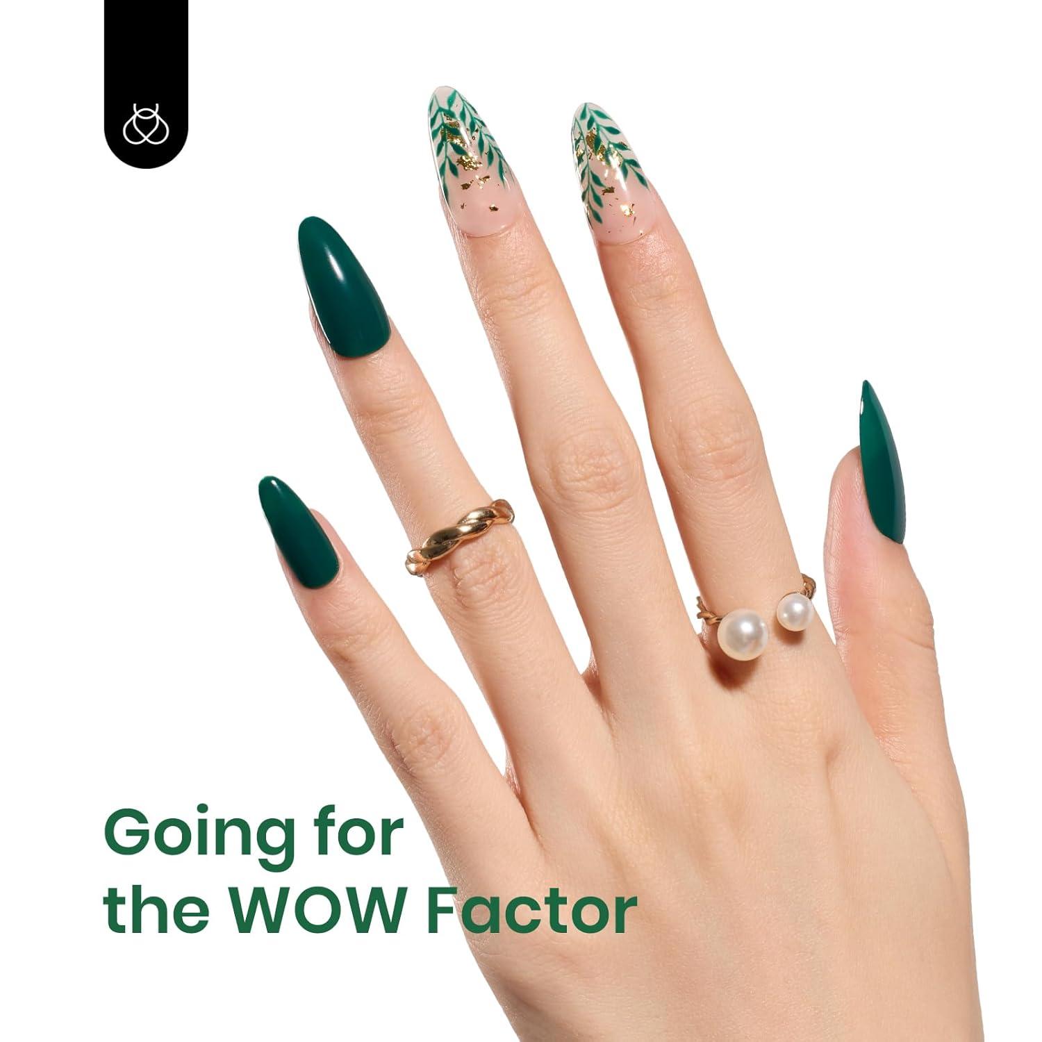 imageBeetles Galaxy Wish Silver Cat Eye Gel Nail Polish  15ML Christmas Silver Glitter Cat Eye Gel Polish with Magnet Soak Off UV Velvet Nail Polish Salon DIY Manicure Winter Gift for Women24Rainforest Green