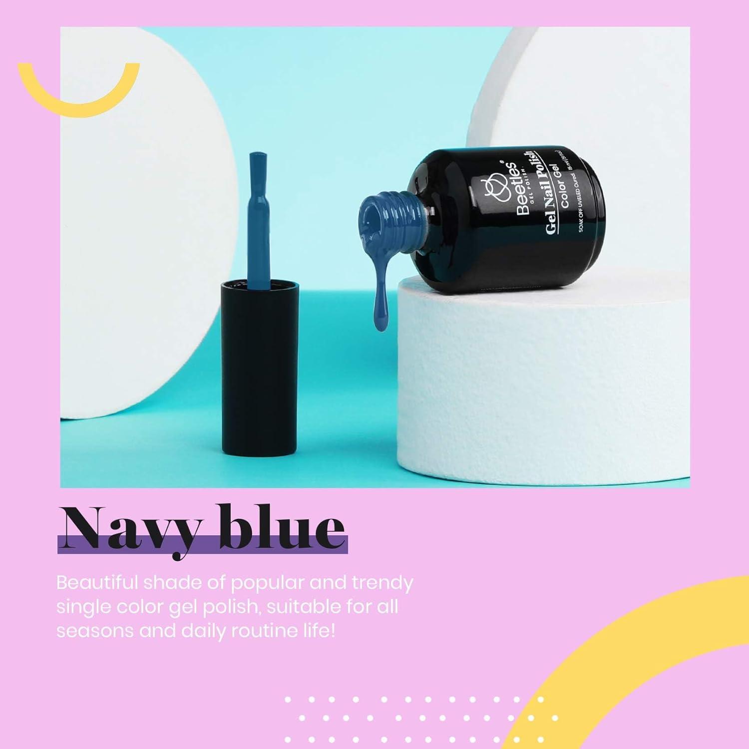 imageBeetles Galaxy Wish Silver Cat Eye Gel Nail Polish  15ML Christmas Silver Glitter Cat Eye Gel Polish with Magnet Soak Off UV Velvet Nail Polish Salon DIY Manicure Winter Gift for Women17Navy Blue