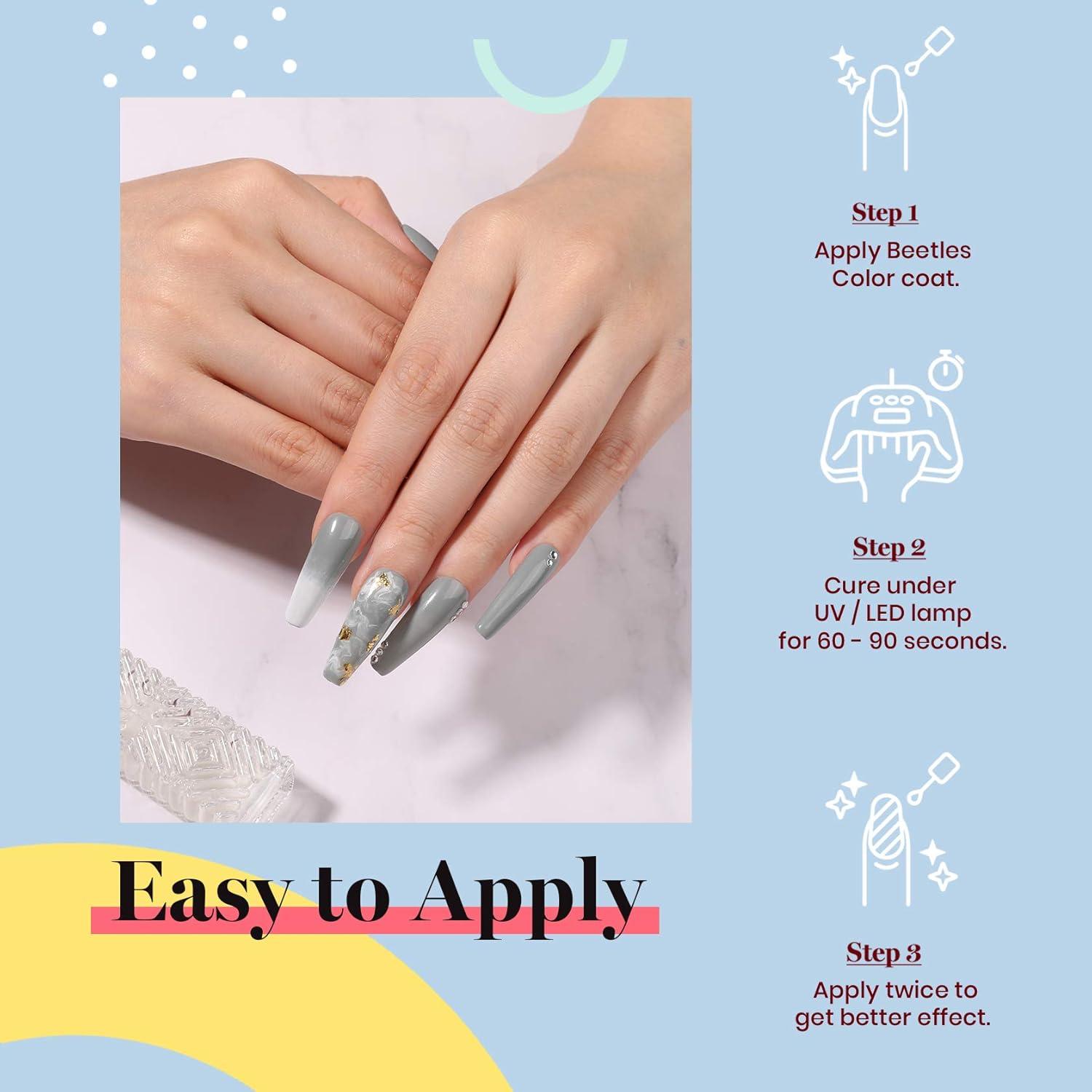 imageBeetles Galaxy Wish Silver Cat Eye Gel Nail Polish  15ML Christmas Silver Glitter Cat Eye Gel Polish with Magnet Soak Off UV Velvet Nail Polish Salon DIY Manicure Winter Gift for Women71Celadon Porcelain