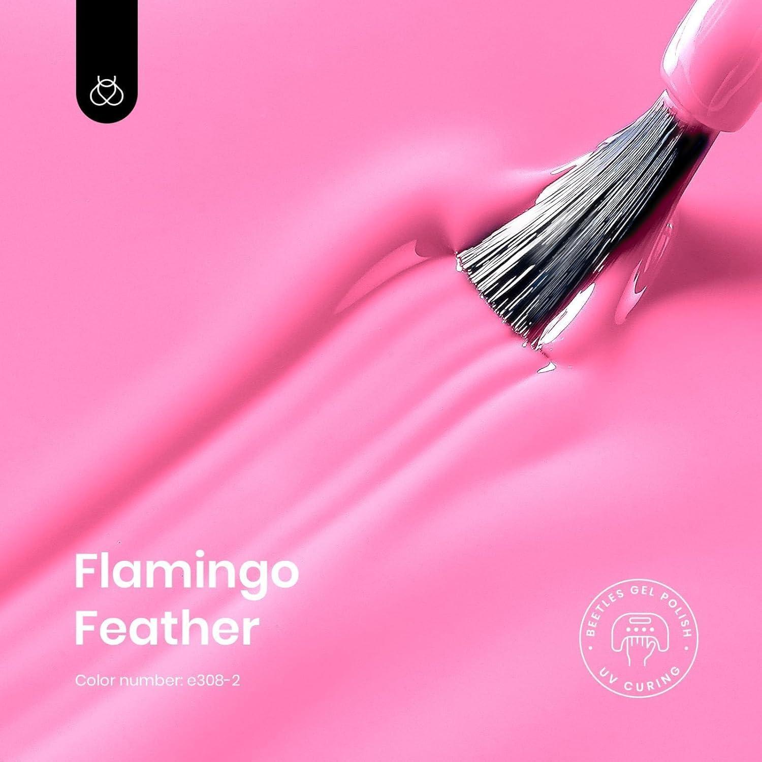 imageBeetles Galaxy Wish Silver Cat Eye Gel Nail Polish  15ML Christmas Silver Glitter Cat Eye Gel Polish with Magnet Soak Off UV Velvet Nail Polish Salon DIY Manicure Winter Gift for Women110Flamingo Feather