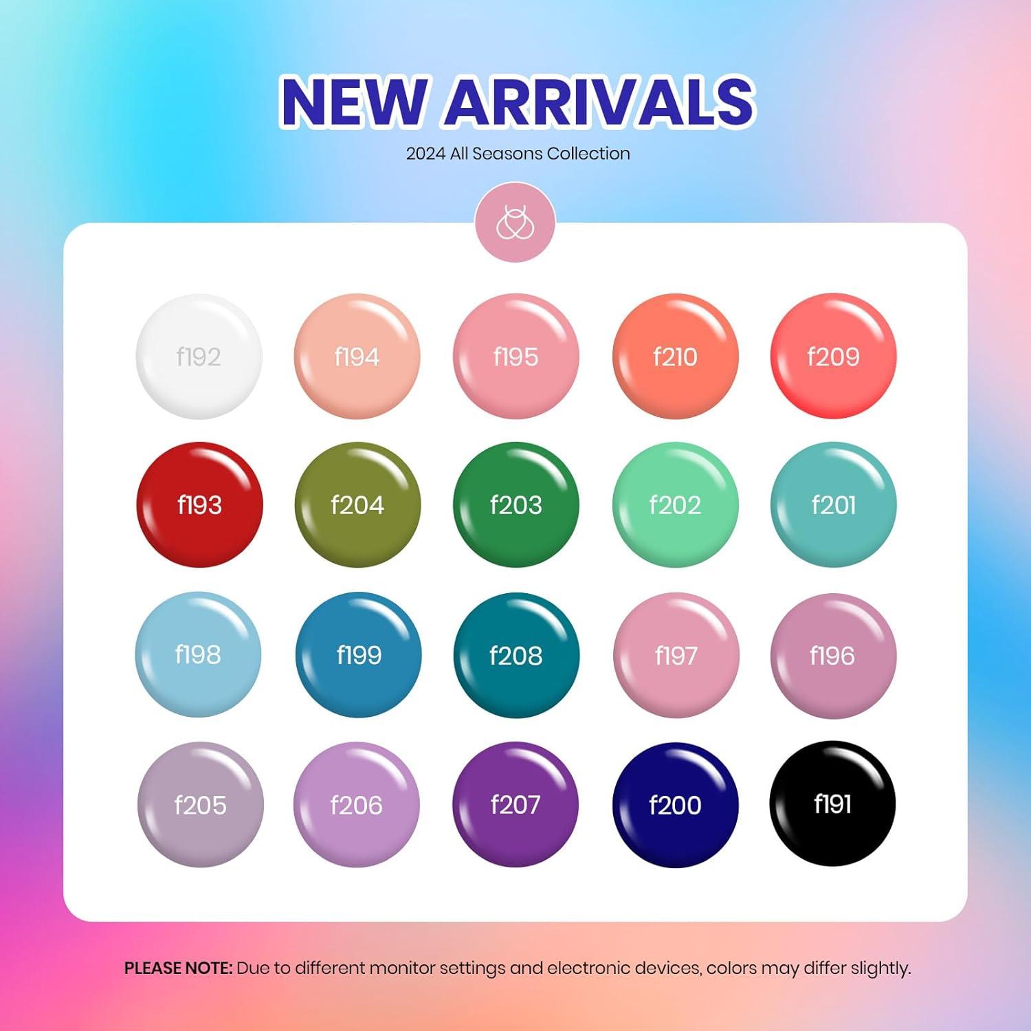 imageBeetles Gel Nail Polish Set 23pcs Gel Polish Kit 20 Colors Green Blue Pink Purple Uv Gel Polish with Base Top Coat Beetles Nail Stamp 3Pcs Silicone French Tip Nail Stamp Kit with Replacement Nail