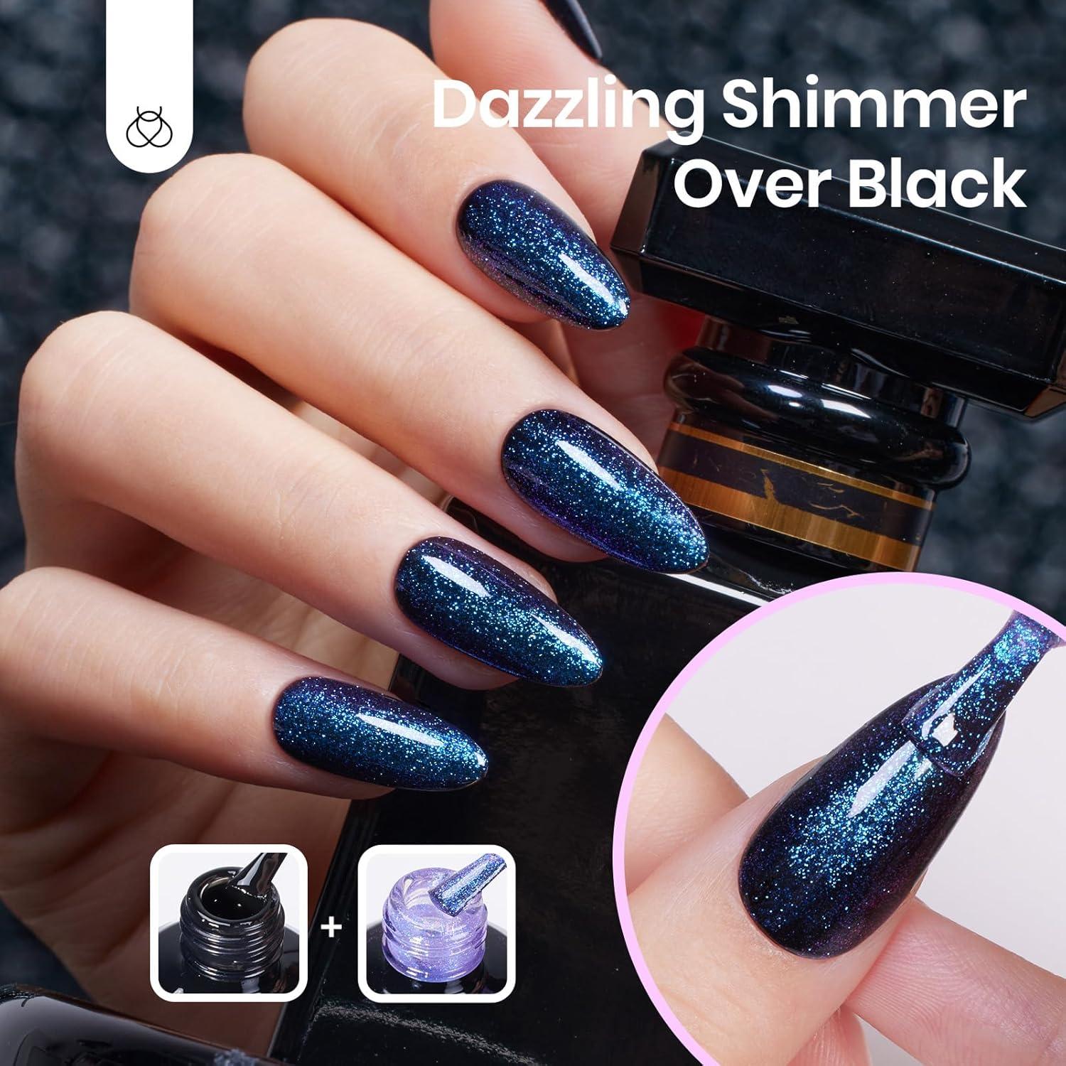 imageBeetles Halloween Gel Nail Polish  Luminous Orange Glow in the Dark Gel Polish Soak Off Uv LED Nail Lamp Halloween Nail Art Manicure Salon DIY Home 05Oz001Luminous Mirage