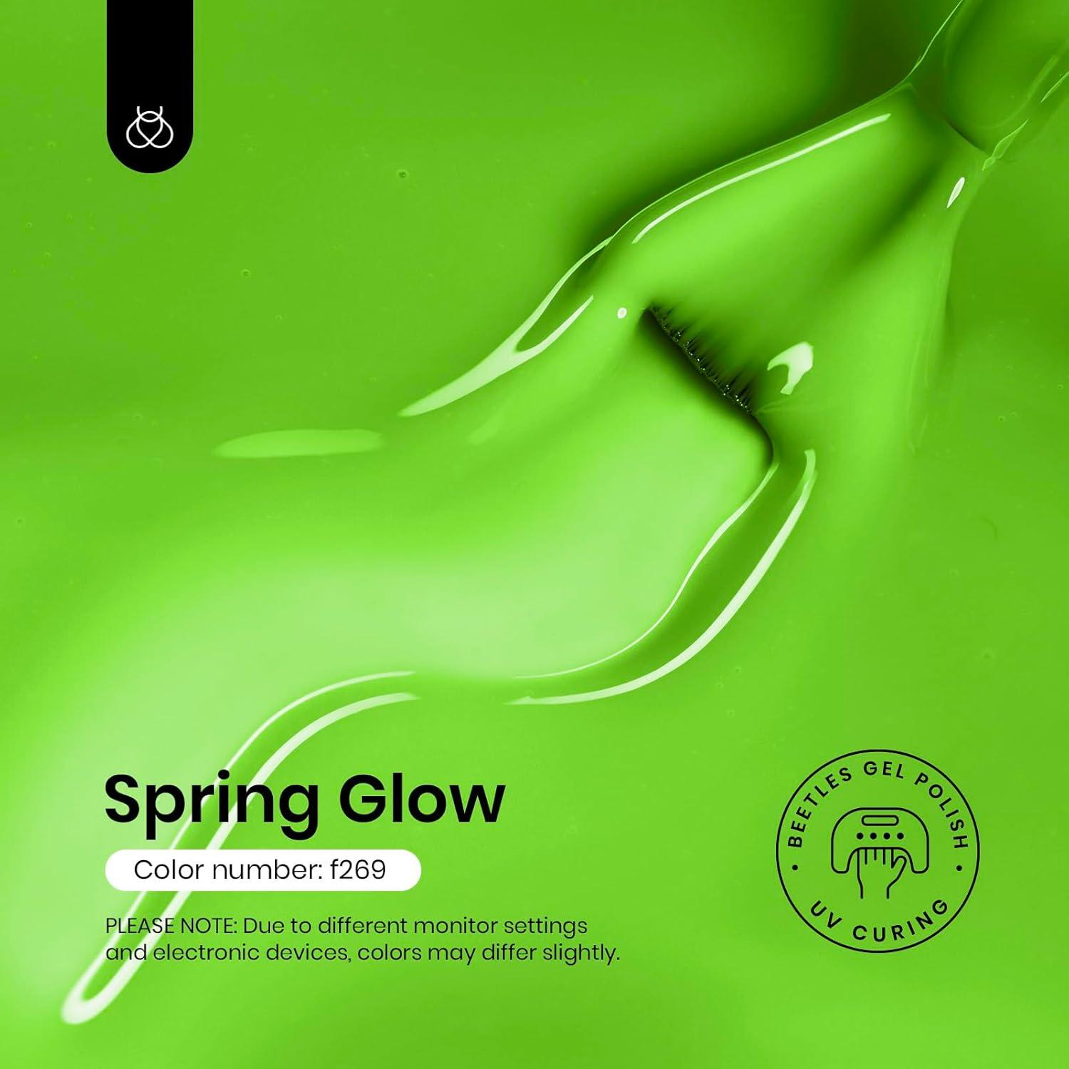 imageBeetles Halloween Gel Nail Polish  Luminous Orange Glow in the Dark Gel Polish Soak Off Uv LED Nail Lamp Halloween Nail Art Manicure Salon DIY Home 05OzSpring Glowf269