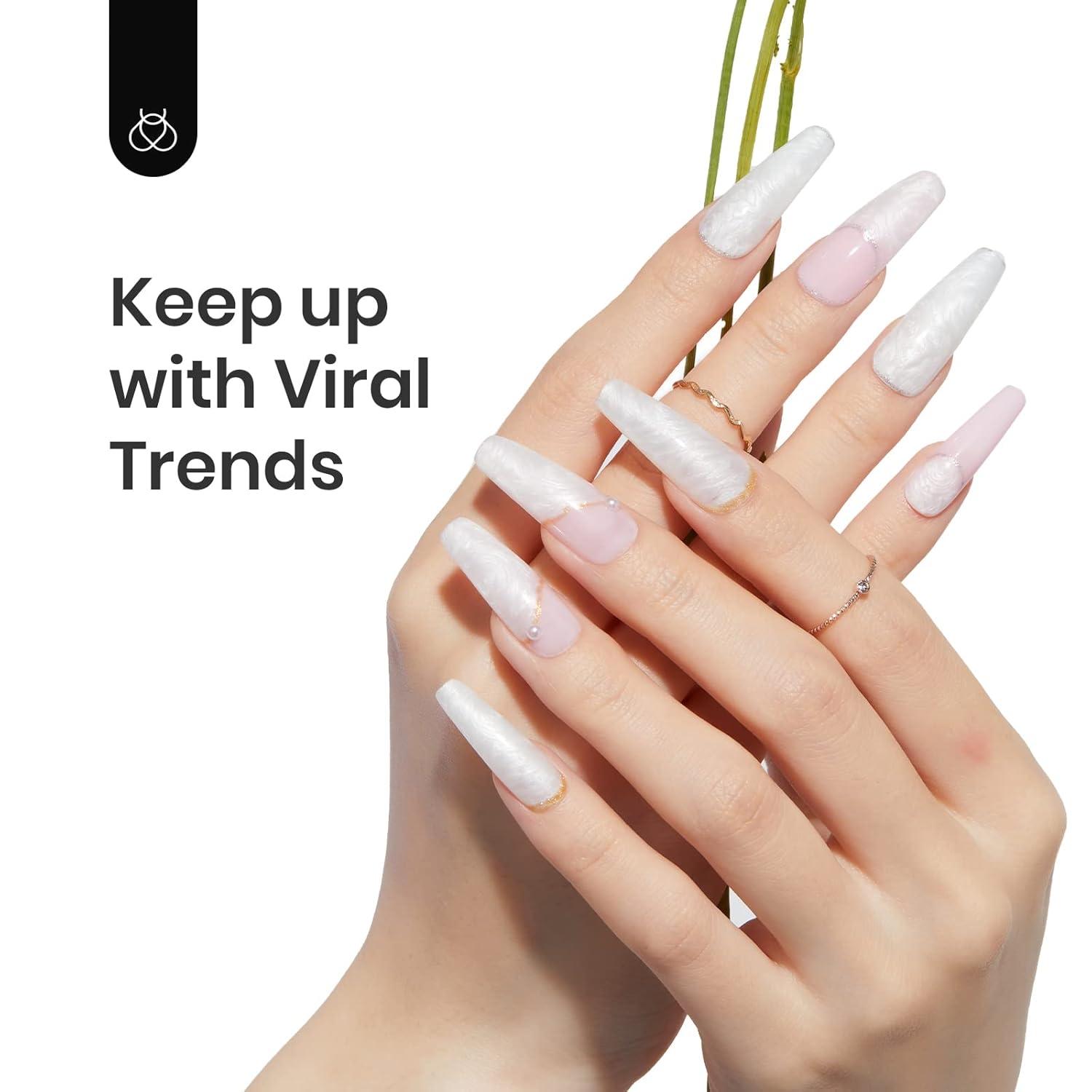 imageBeetles Halloween Gel Nail Polish  Luminous Orange Glow in the Dark Gel Polish Soak Off Uv LED Nail Lamp Halloween Nail Art Manicure Salon DIY Home 05OzSNacre Shell