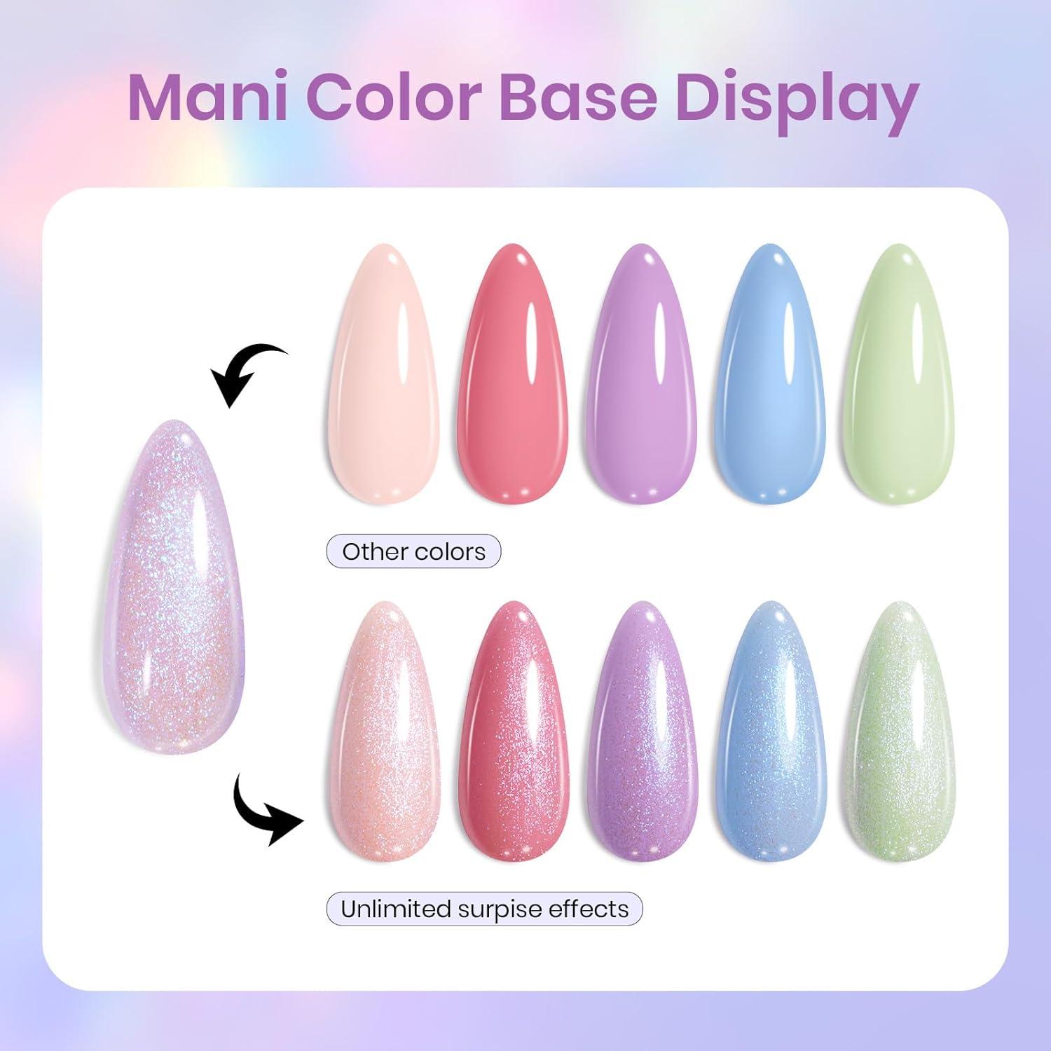 imageBeetles Halloween Gel Nail Polish  Luminous Orange Glow in the Dark Gel Polish Soak Off Uv LED Nail Lamp Halloween Nail Art Manicure Salon DIY Home 05Oz001Luminous Mirage