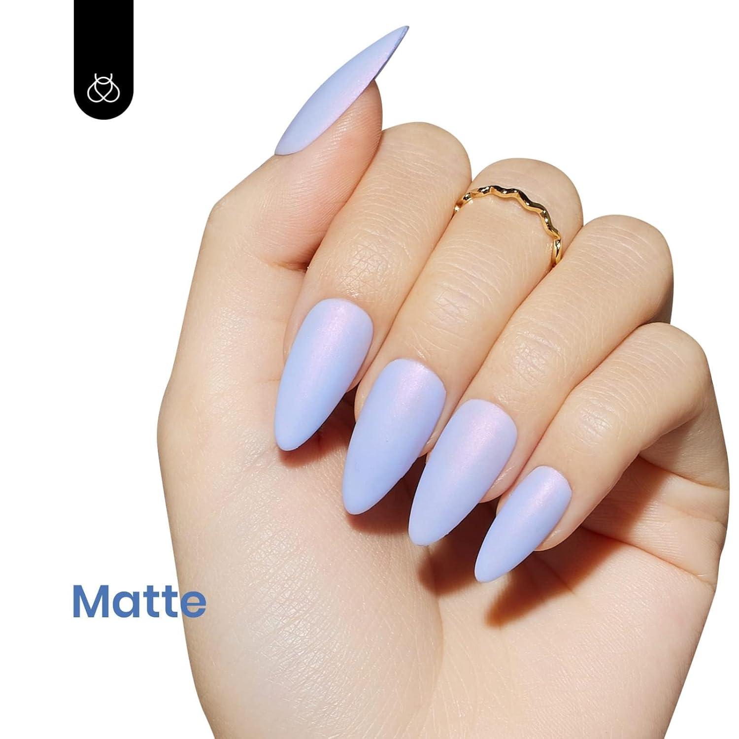 imageBeetles Halloween Gel Nail Polish  Luminous Orange Glow in the Dark Gel Polish Soak Off Uv LED Nail Lamp Halloween Nail Art Manicure Salon DIY Home 05Oz07Dreamy Blue