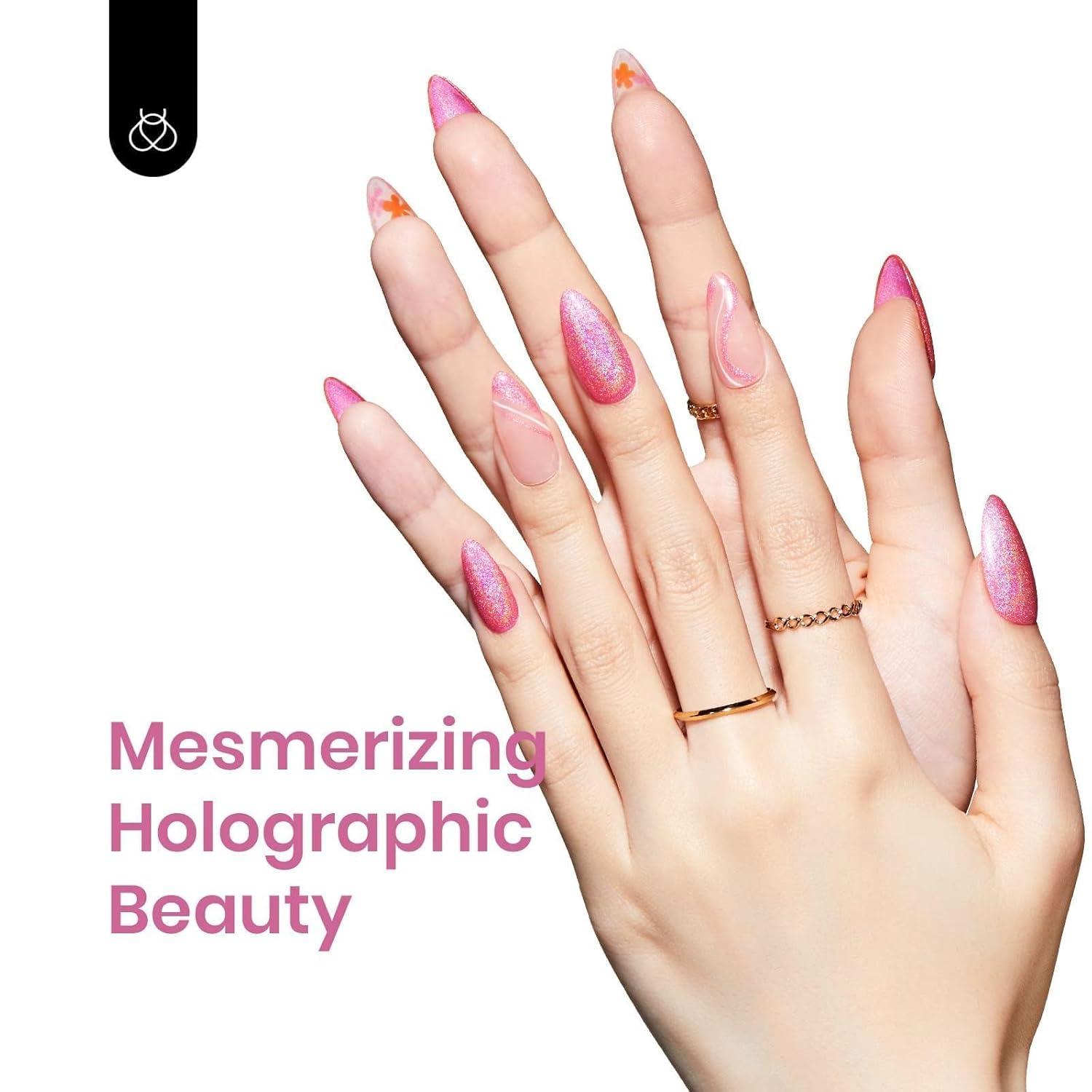 imageBeetles Halloween Gel Nail Polish  Luminous Orange Glow in the Dark Gel Polish Soak Off Uv LED Nail Lamp Halloween Nail Art Manicure Salon DIY Home 05Oz0Paradise Twilight