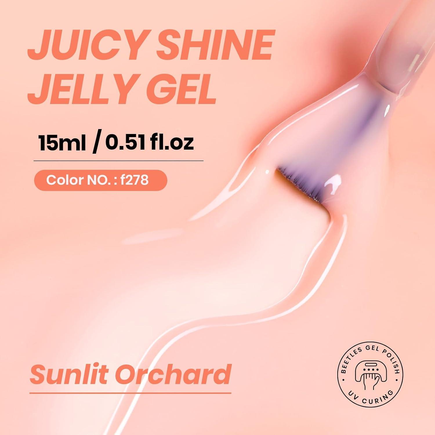 imageBeetles Halloween Gel Nail Polish  Luminous Orange Glow in the Dark Gel Polish Soak Off Uv LED Nail Lamp Halloween Nail Art Manicure Salon DIY Home 05OzSunlit Orchardf278