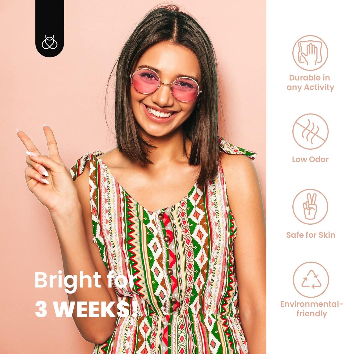 imageBeetles Halloween Gel Nail Polish  Luminous Orange Glow in the Dark Gel Polish Soak Off Uv LED Nail Lamp Halloween Nail Art Manicure Salon DIY Home 05Oz002Cashmere Nude