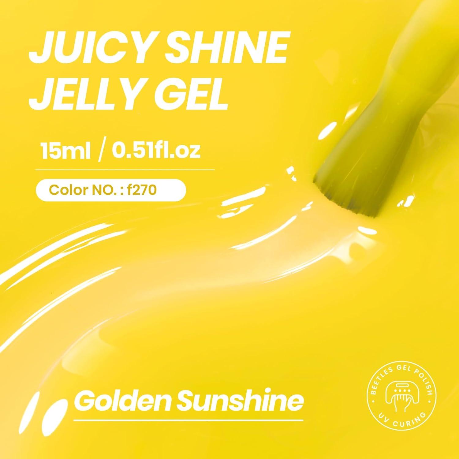 imageBeetles Halloween Gel Nail Polish  Luminous Orange Glow in the Dark Gel Polish Soak Off Uv LED Nail Lamp Halloween Nail Art Manicure Salon DIY Home 05OzGolden Sunshinef270