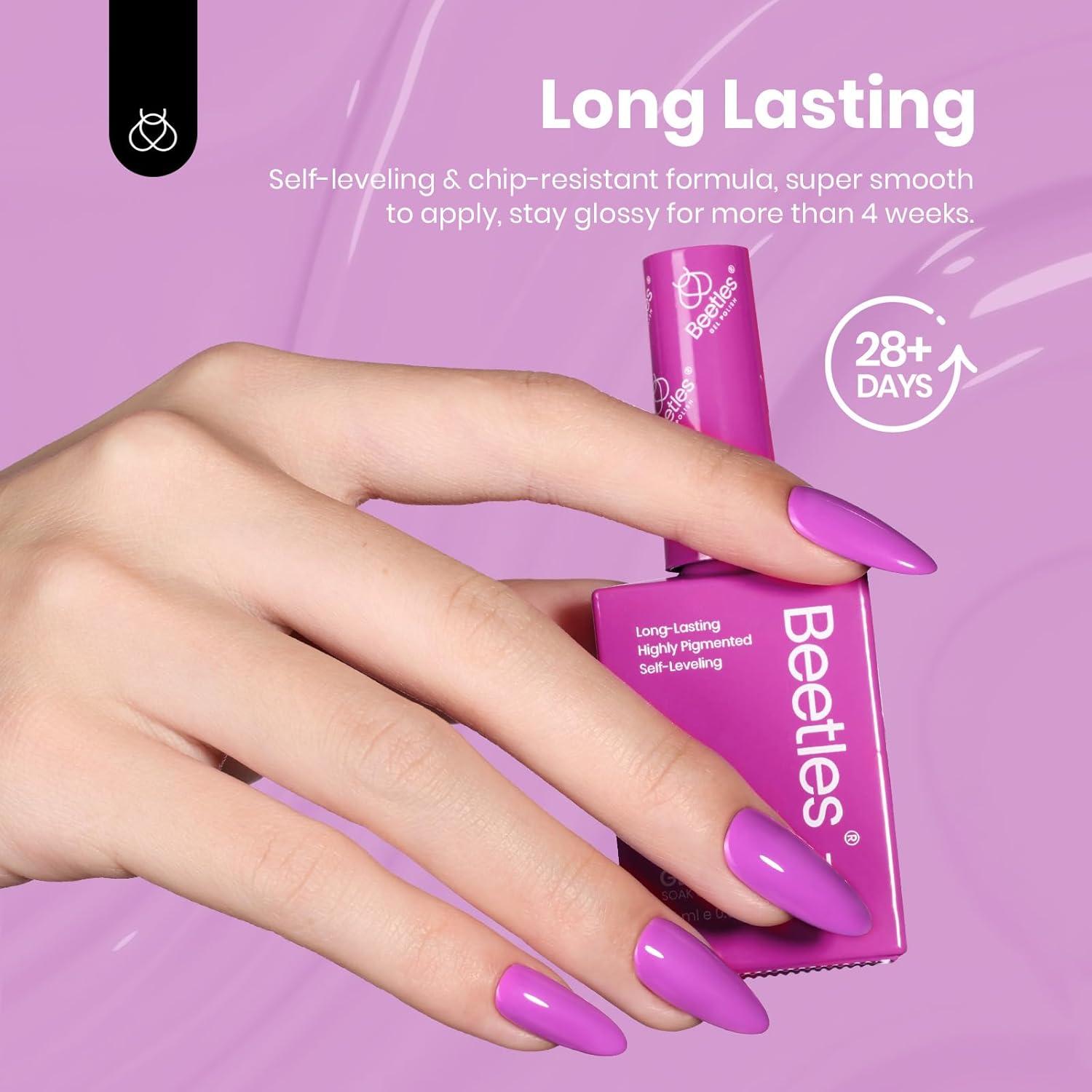 imageBeetles Jelly Gel Nail Polish Set  6 Colors 15ML Full Size Hema Free Nude Pink Brown Milky White Sheer Gel Polish Kit Translucent Effect Soak Off UV Colorful Bottle Gel Gift for WomenSpectrum Dance