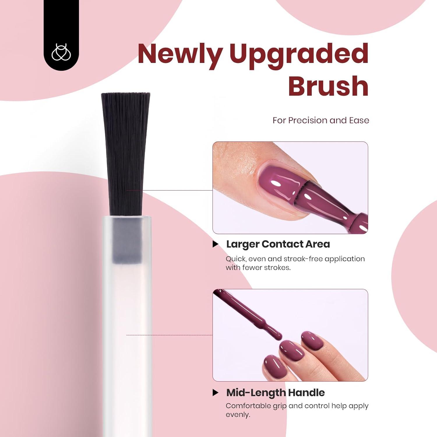 imageBeetles Jelly Gel Nail Polish Set  6 Colors 15ML Full Size Hema Free Nude Pink Brown Milky White Sheer Gel Polish Kit Translucent Effect Soak Off UV Colorful Bottle Gel Gift for WomenEmotional Symphony