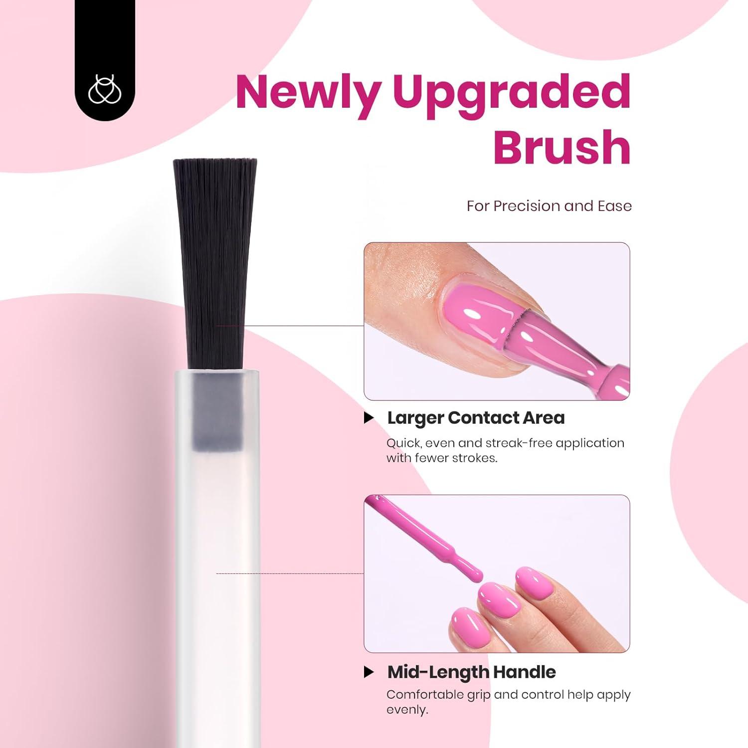 imageBeetles Jelly Gel Nail Polish Set  6 Colors 15ML Full Size Hema Free Nude Pink Brown Milky White Sheer Gel Polish Kit Translucent Effect Soak Off UV Colorful Bottle Gel Gift for WomenRomantic Blush