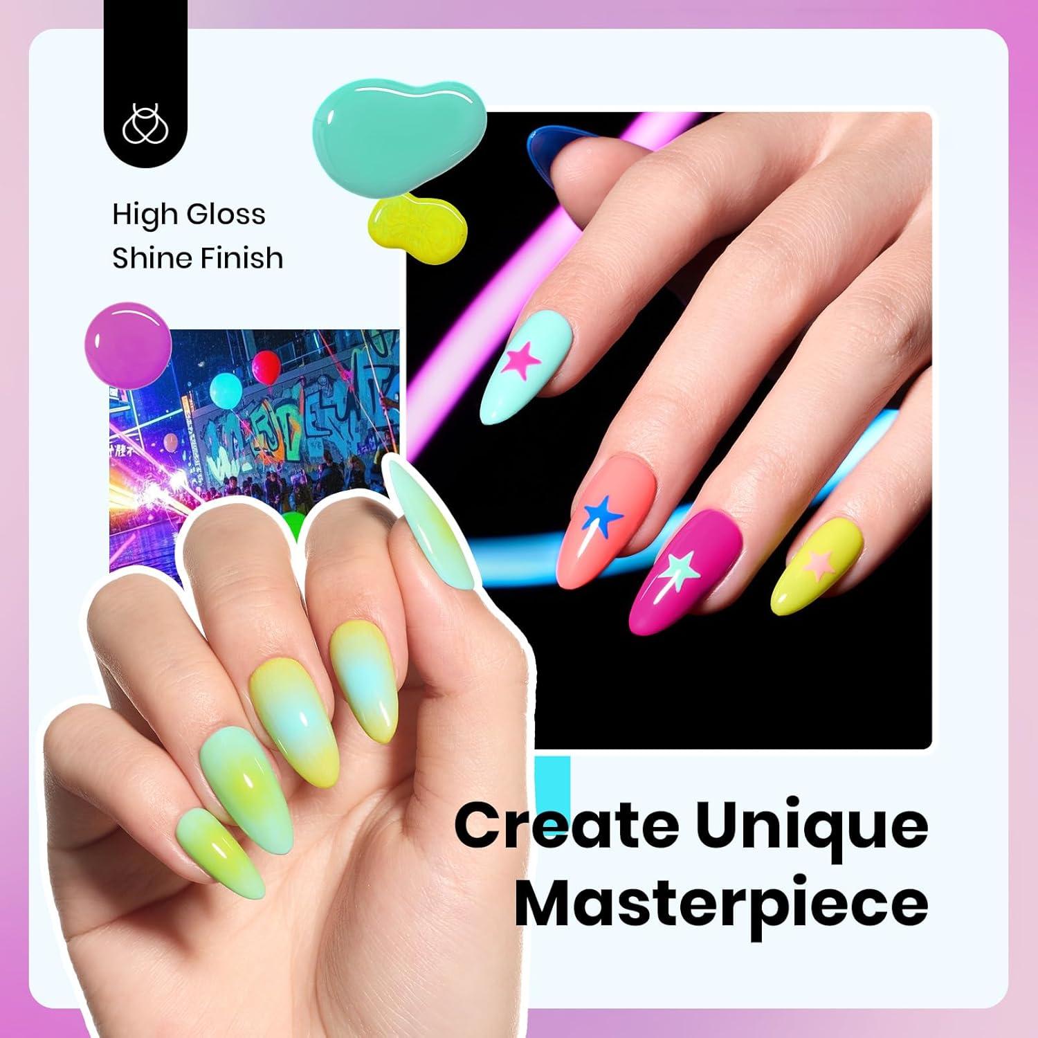 imageBeetles Jelly Gel Nail Polish Set  6 Colors 15ML Full Size Hema Free Nude Pink Brown Milky White Sheer Gel Polish Kit Translucent Effect Soak Off UV Colorful Bottle Gel Gift for WomenSpectrum Dance