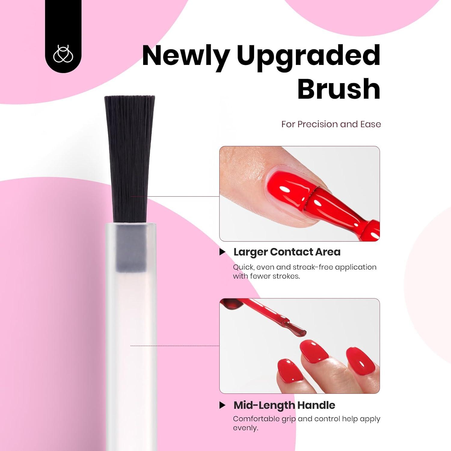 imageBeetles Jelly Gel Nail Polish Set  6 Colors 15ML Full Size Hema Free Nude Pink Brown Milky White Sheer Gel Polish Kit Translucent Effect Soak Off UV Colorful Bottle Gel Gift for WomenNeon Bubbles