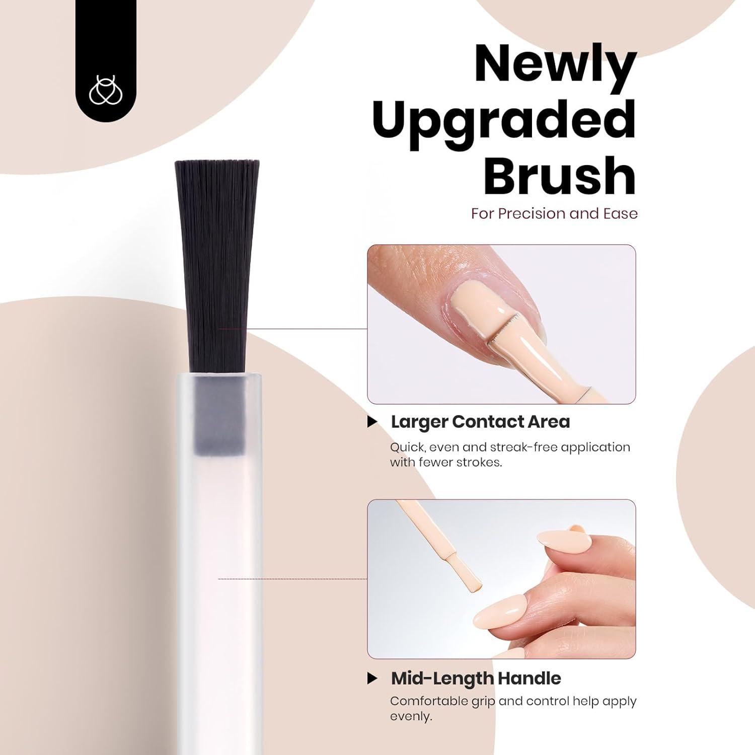 imageBeetles Jelly Gel Nail Polish Set  6 Colors 15ML Full Size Hema Free Nude Pink Brown Milky White Sheer Gel Polish Kit Translucent Effect Soak Off UV Colorful Bottle Gel Gift for WomenNeutral Collection