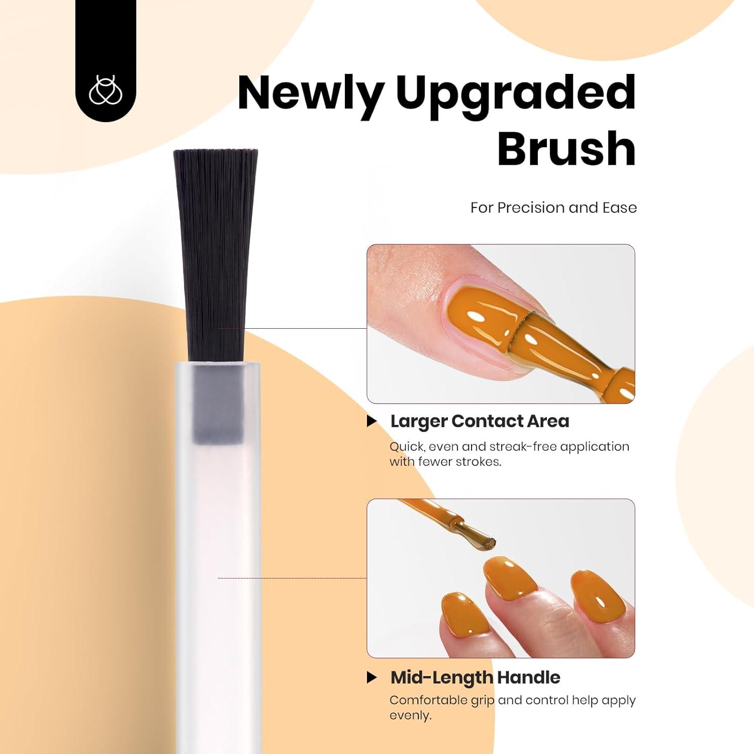 imageBeetles Jelly Gel Nail Polish Set  6 Colors 15ML Full Size Hema Free Nude Pink Brown Milky White Sheer Gel Polish Kit Translucent Effect Soak Off UV Colorful Bottle Gel Gift for WomenGolden Hour