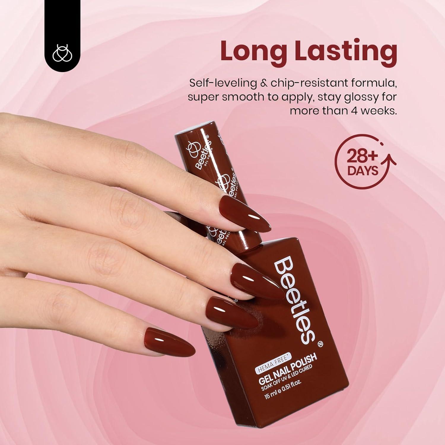 imageBeetles Jelly Gel Nail Polish Set  6 Colors 15ML Full Size Hema Free Nude Pink Brown Milky White Sheer Gel Polish Kit Translucent Effect Soak Off UV Colorful Bottle Gel Gift for WomenEmotional Symphony