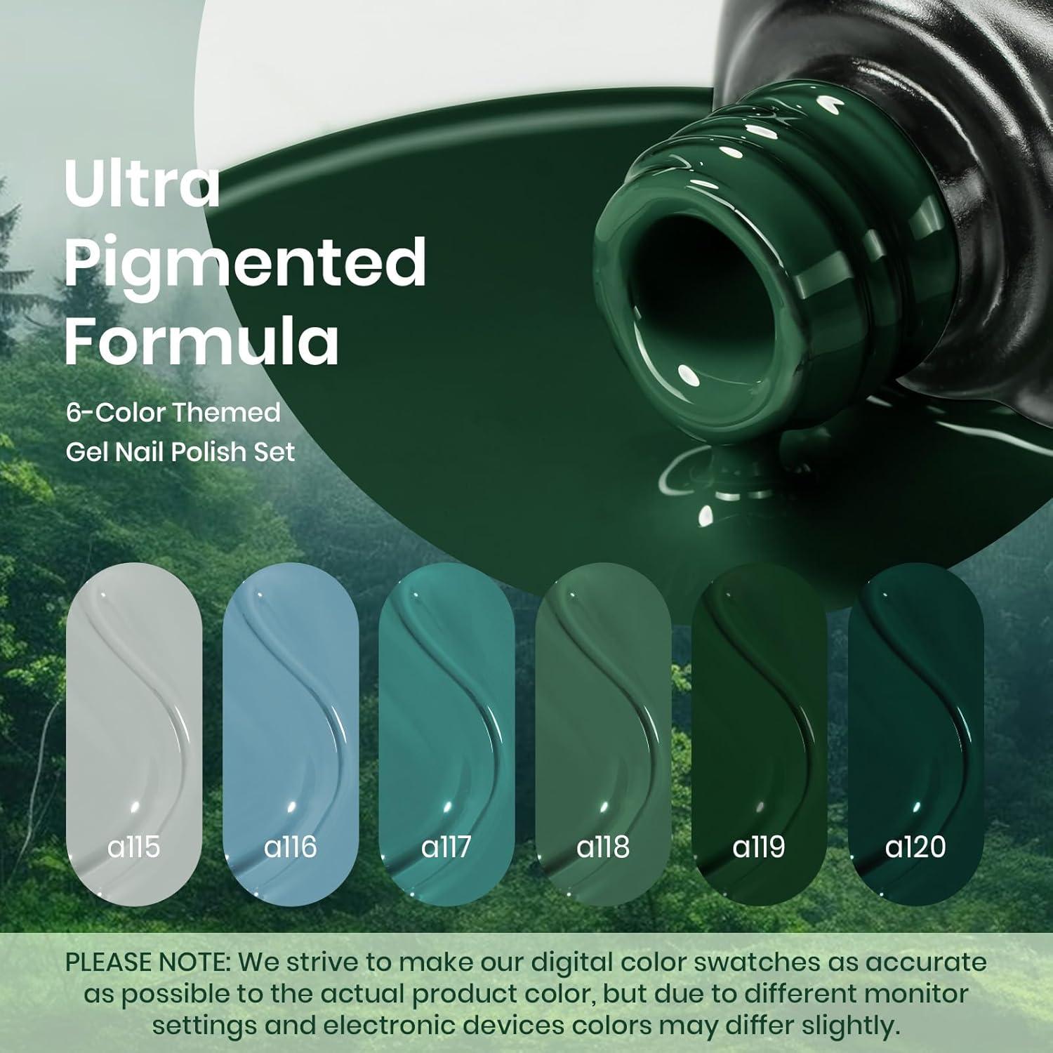 imageBeetles Jelly Gel Nail Polish Set  Ballet Dress Jelly Gel Polish 6 Colors Milky Pink Nude Pink Sheer Gel Nail Kit Transparent Effect Soak Off UV DIY Manicure French Nail Art Gifts for Women06 Colors Boundless Forest