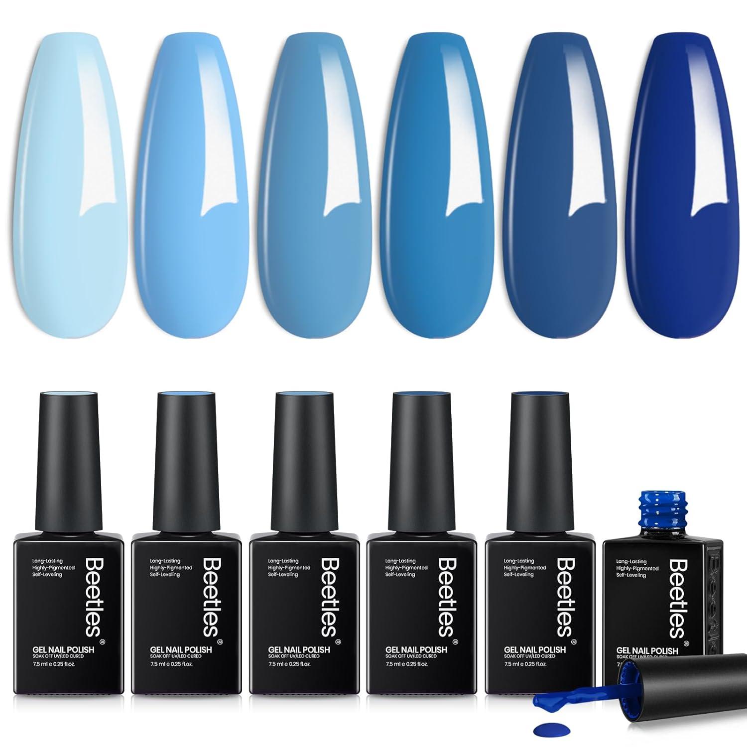 imageBeetles Jelly Gel Nail Polish Set  Ballet Dress Jelly Gel Polish 6 Colors Milky Pink Nude Pink Sheer Gel Nail Kit Transparent Effect Soak Off UV DIY Manicure French Nail Art Gifts for WomenOcean Range