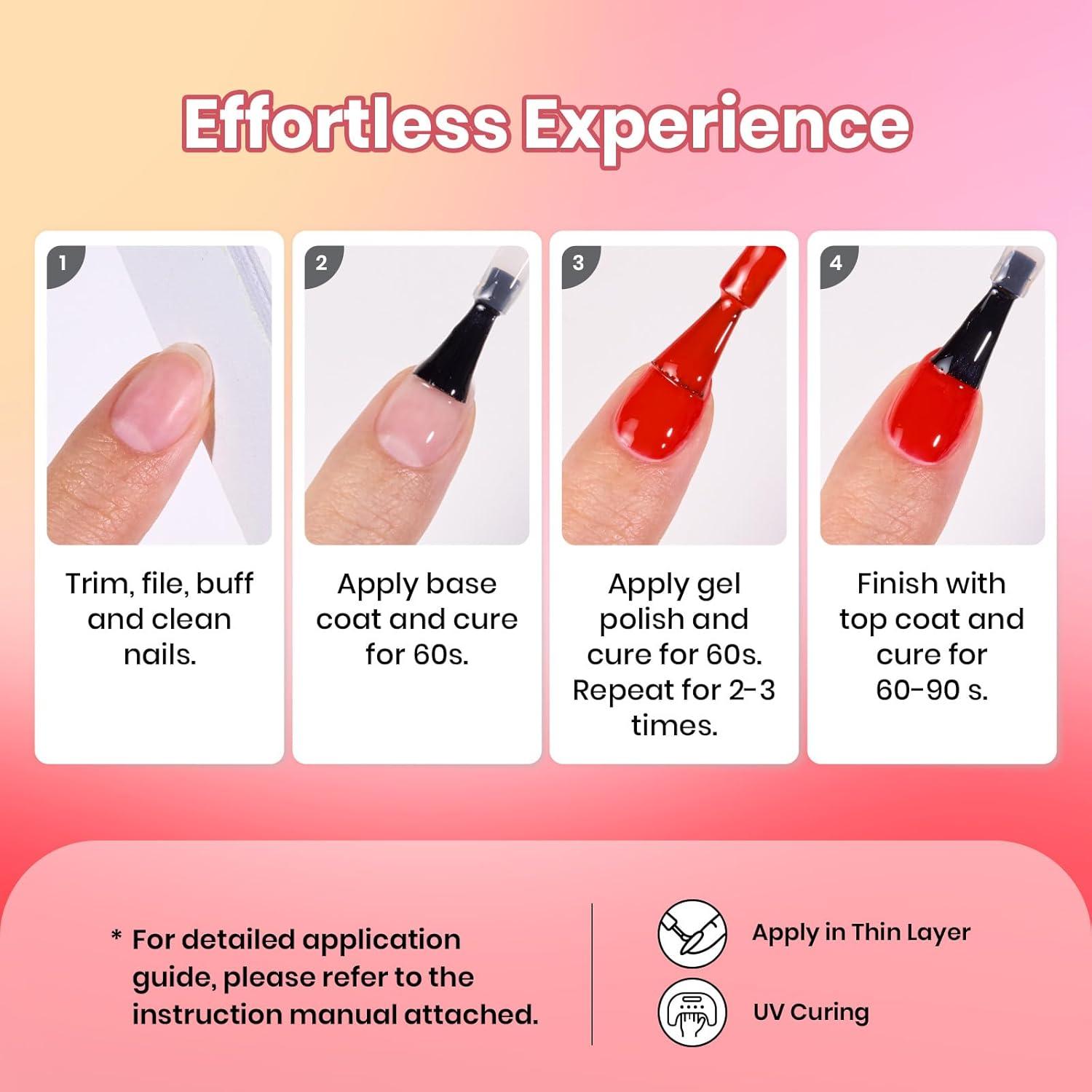 imageBeetles Jelly Gel Nail Polish Set  Ballet Dress Jelly Gel Polish 6 Colors Milky Pink Nude Pink Sheer Gel Nail Kit Transparent Effect Soak Off UV DIY Manicure French Nail Art Gifts for Women0Crimson Horizon