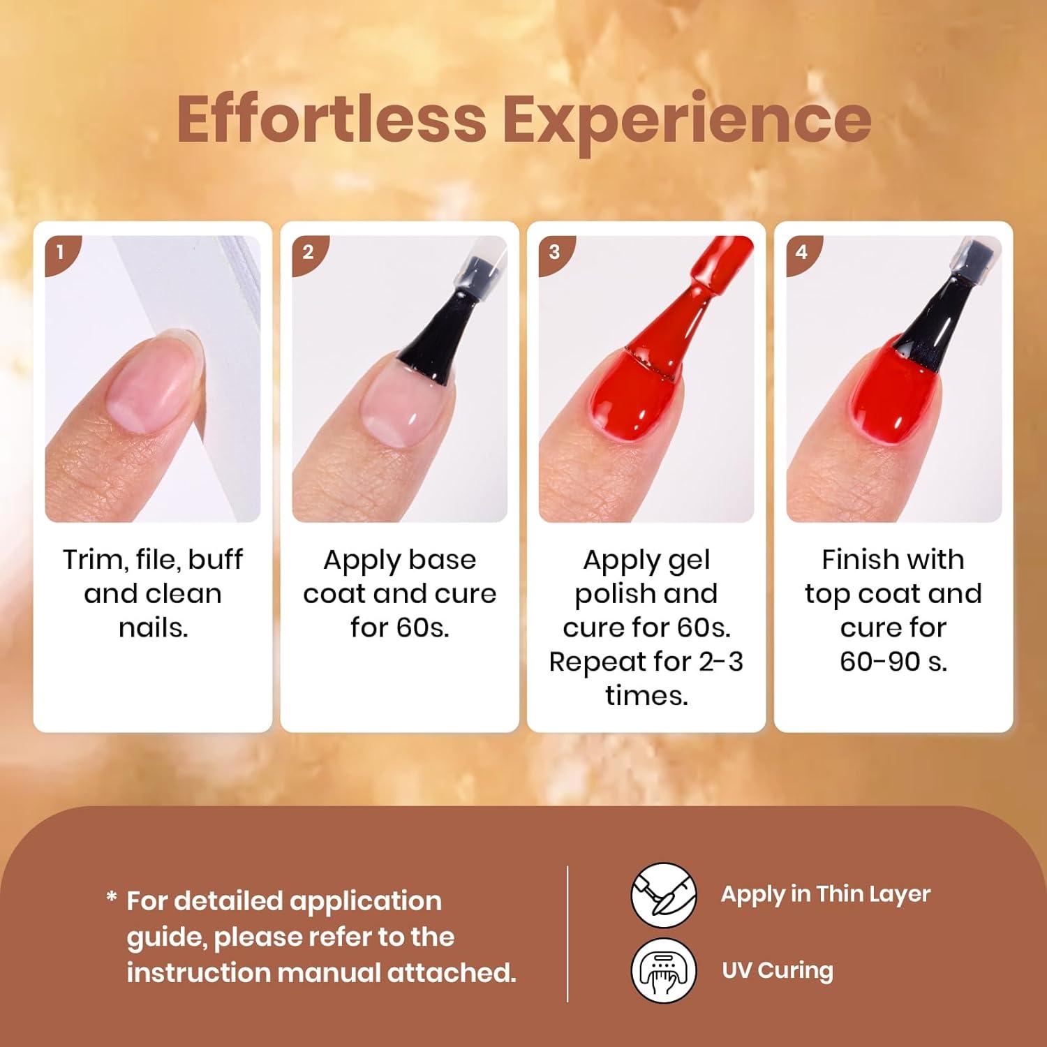 imageBeetles Jelly Gel Nail Polish Set  Ballet Dress Jelly Gel Polish 6 Colors Milky Pink Nude Pink Sheer Gel Nail Kit Transparent Effect Soak Off UV DIY Manicure French Nail Art Gifts for Women00Chocolate Brown