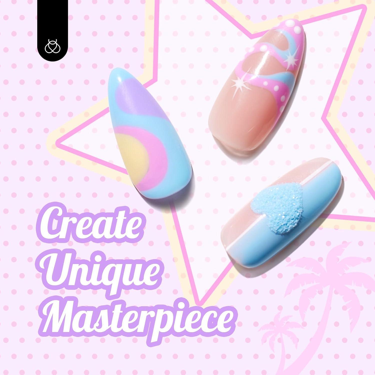 imageBeetles Jelly Gel Nail Polish Set 6 Colors Milky White Nude Pink Brown Sheer Gel Polish Kit Nail Concealer Translucent Effect Soak Off Uv French Nail Art Gift for Women Ultimate Monochrome Collection6 Colors Pastel