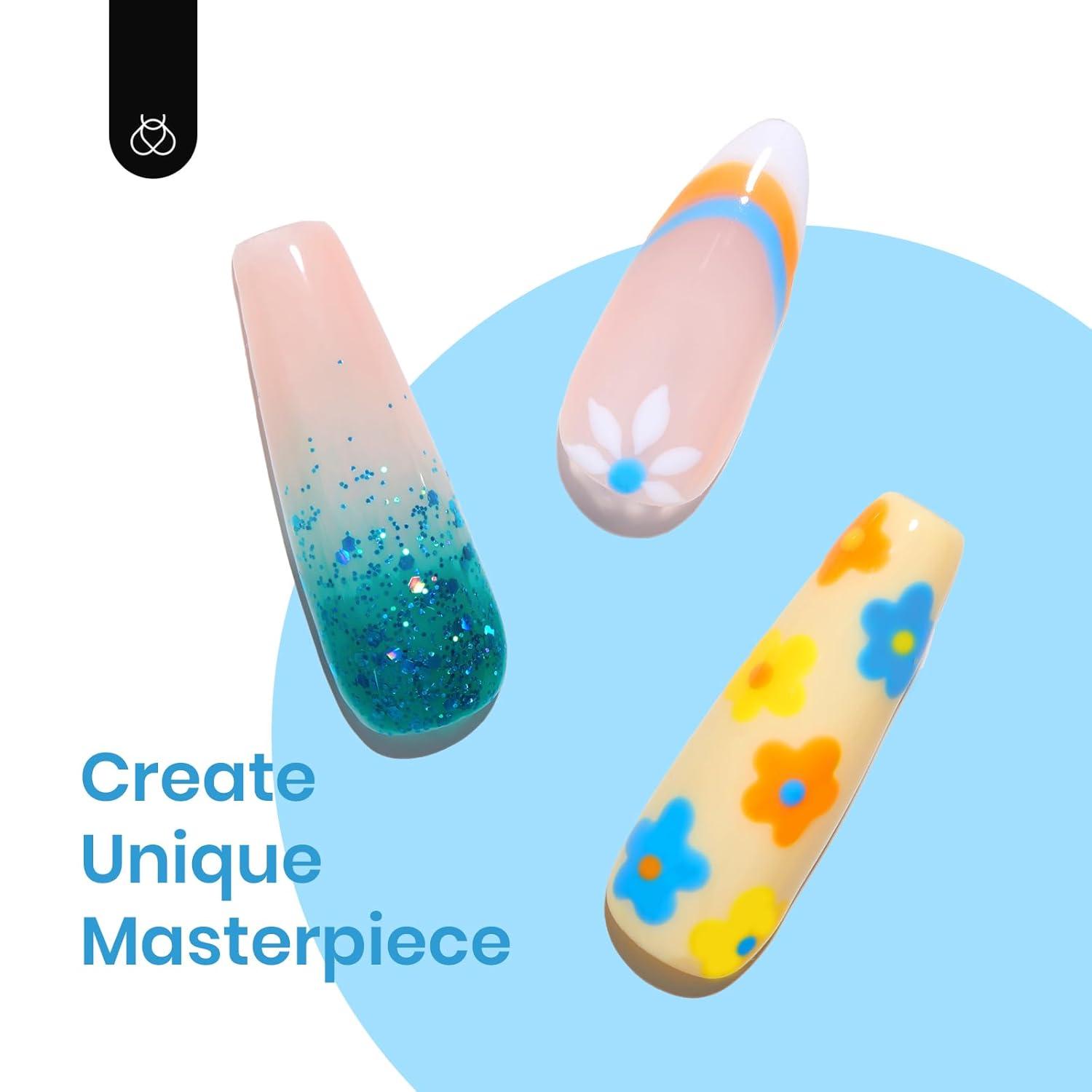 imageBeetles Jelly Gel Nail Polish Set 6 Colors Milky White Nude Pink Brown Sheer Gel Polish Kit Nail Concealer Translucent Effect Soak Off Uv French Nail Art Gift for Women Ultimate Monochrome CollectionPleasure Beach