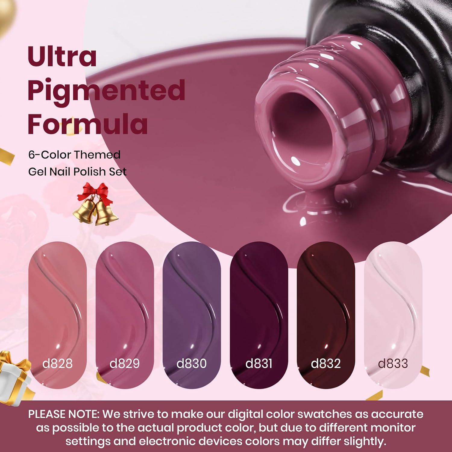 imageBeetles Jelly Gel Nail Polish Set 6 Colors Milky White Nude Pink Brown Sheer Gel Polish Kit Nail Concealer Translucent Effect Soak Off Uv French Nail Art Gift for Women Ultimate Monochrome Collection00Rose Petals