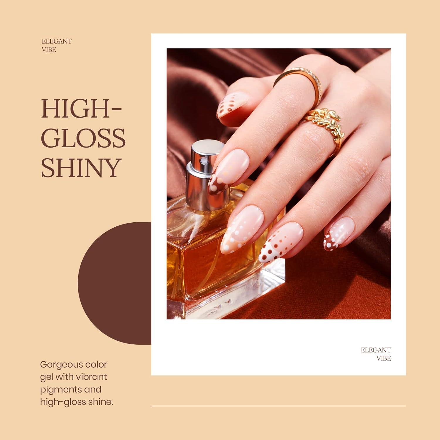 imageBeetles Jelly Gel Nail Polish Set 6 Colors Milky White Nude Pink Brown Sheer Gel Polish Kit Nail Concealer Translucent Effect Soak Off Uv French Nail Art Gift for Women Ultimate Monochrome Collection0sandstorm