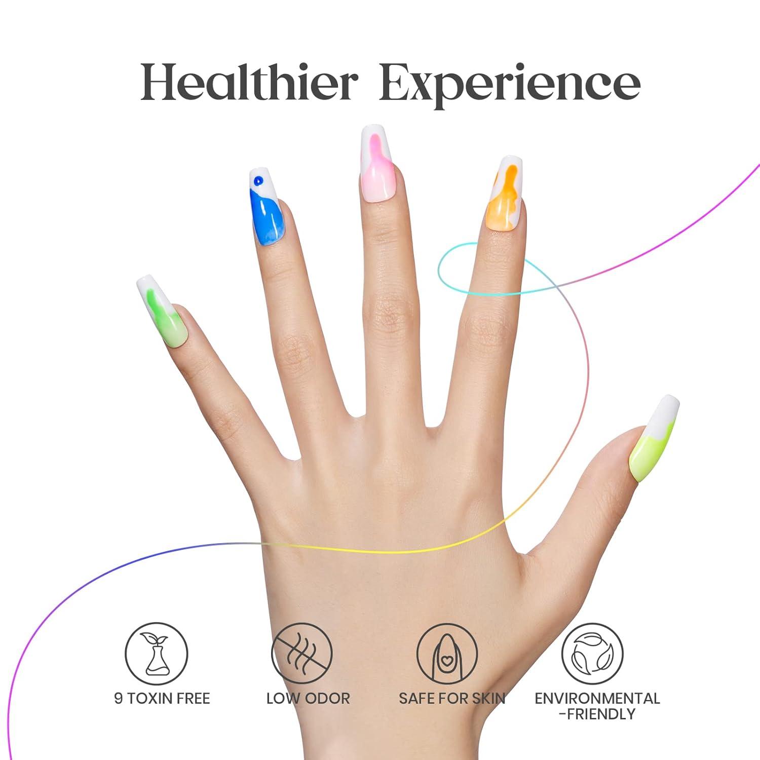 imageBeetles Jelly Gel Nail Polish Set 6 Colors Milky White Nude Pink Brown Sheer Gel Polish Kit Nail Concealer Translucent Effect Soak Off Uv French Nail Art Gift for Women Ultimate Monochrome CollectionMulticolored