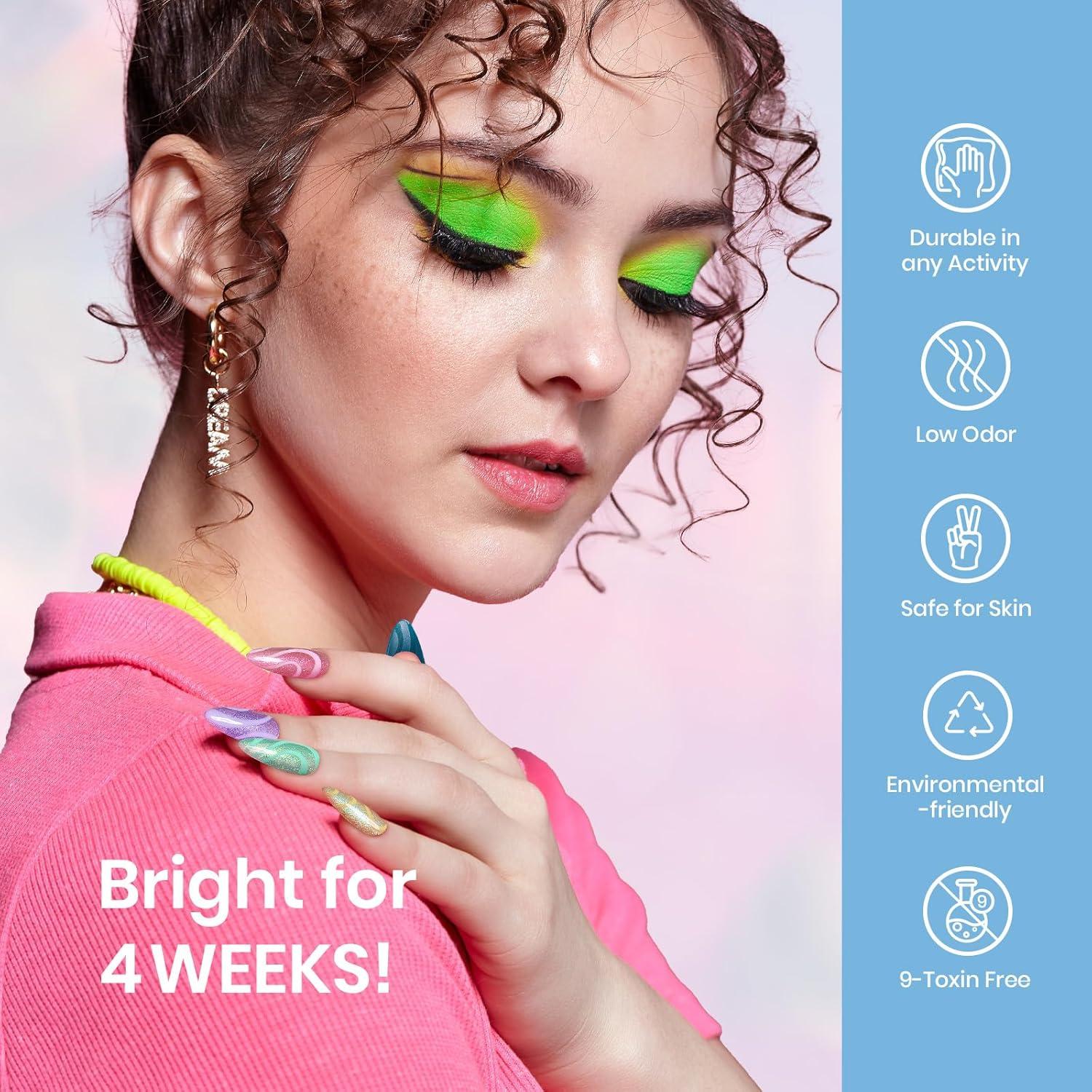 imageBeetles Jelly Gel Nail Polish Set 6 Colors Milky White Nude Pink Brown Sheer Gel Polish Kit Nail Concealer Translucent Effect Soak Off Uv French Nail Art Gift for Women Ultimate Monochrome CollectionNebula Halo