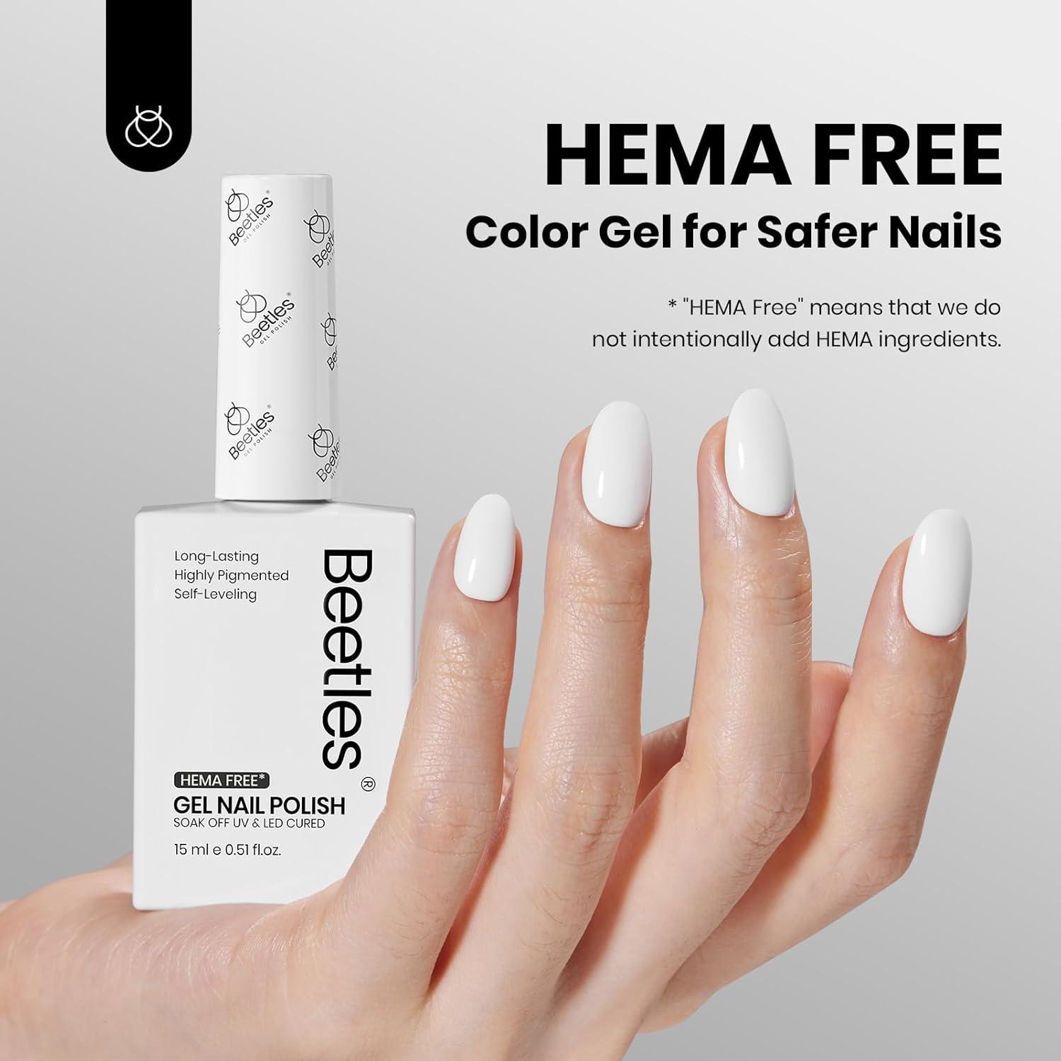 imageBeetles Nude Pink Gel Nail Polish  Misty Rose Jelly Gel Polish Hema Free Natural Nude Pink Nail Polish Nail Concealer Sheer Translucent Effect Soak Off UV Nail Art Manicure Gift for Women 15MLHema Free white Rhythm