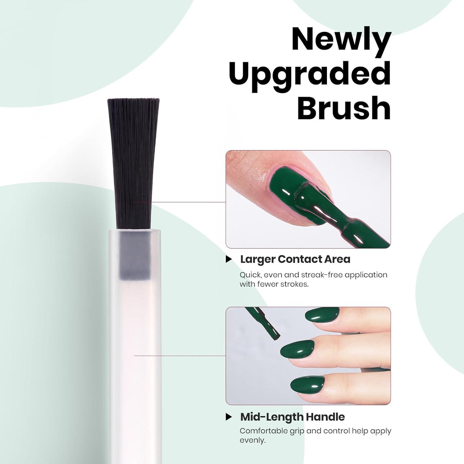 imageBeetles Nude Pink Gel Nail Polish  Misty Rose Jelly Gel Polish Hema Free Natural Nude Pink Nail Polish Nail Concealer Sheer Translucent Effect Soak Off UV Nail Art Manicure Gift for Women 15MLRainforest Green