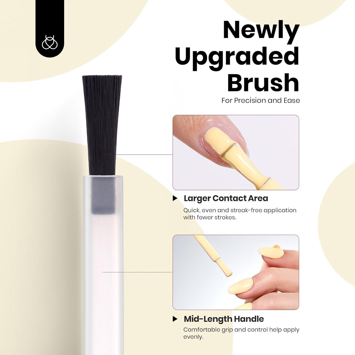 imageBeetles Nude Pink Gel Nail Polish  Misty Rose Jelly Gel Polish Hema Free Natural Nude Pink Nail Polish Nail Concealer Sheer Translucent Effect Soak Off UV Nail Art Manicure Gift for Women 15MLHemafree Yellow Gel Nail Polish