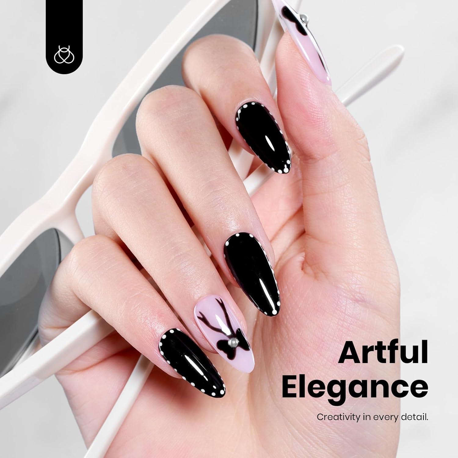 imageBeetles Nude Pink Gel Nail Polish  Misty Rose Jelly Gel Polish Hema Free Natural Nude Pink Nail Polish Nail Concealer Sheer Translucent Effect Soak Off UV Nail Art Manicure Gift for Women 15MLHemaFree Silent Charm