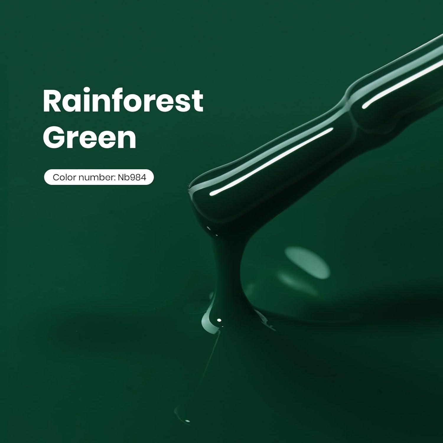 imageBeetles Nude Pink Gel Nail Polish  Misty Rose Jelly Gel Polish Hema Free Natural Nude Pink Nail Polish Nail Concealer Sheer Translucent Effect Soak Off UV Nail Art Manicure Gift for Women 15MLRainforest Green