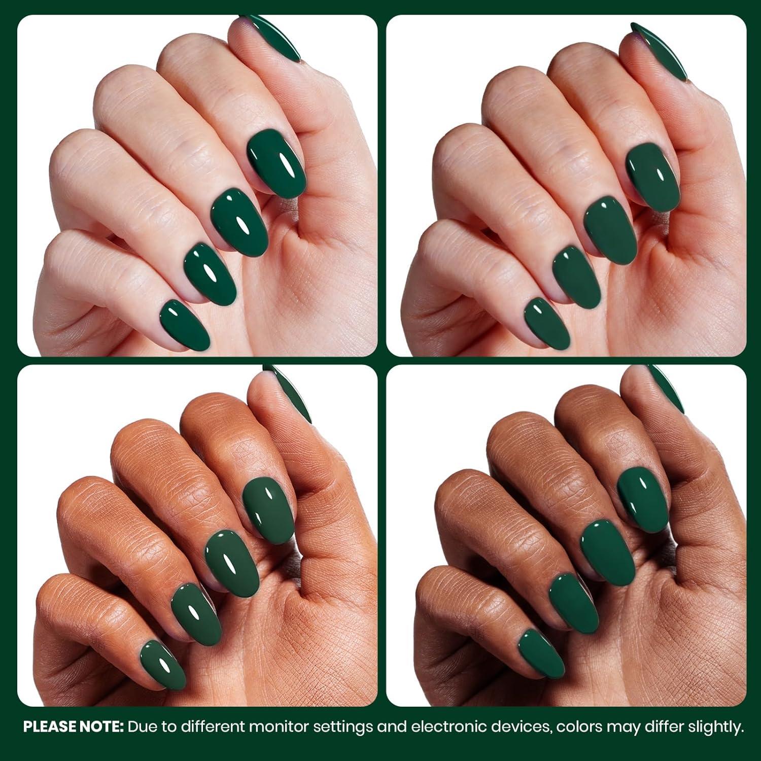 imageBeetles Nude Pink Gel Nail Polish  Misty Rose Jelly Gel Polish Hema Free Natural Nude Pink Nail Polish Nail Concealer Sheer Translucent Effect Soak Off UV Nail Art Manicure Gift for Women 15MLRainforest Green