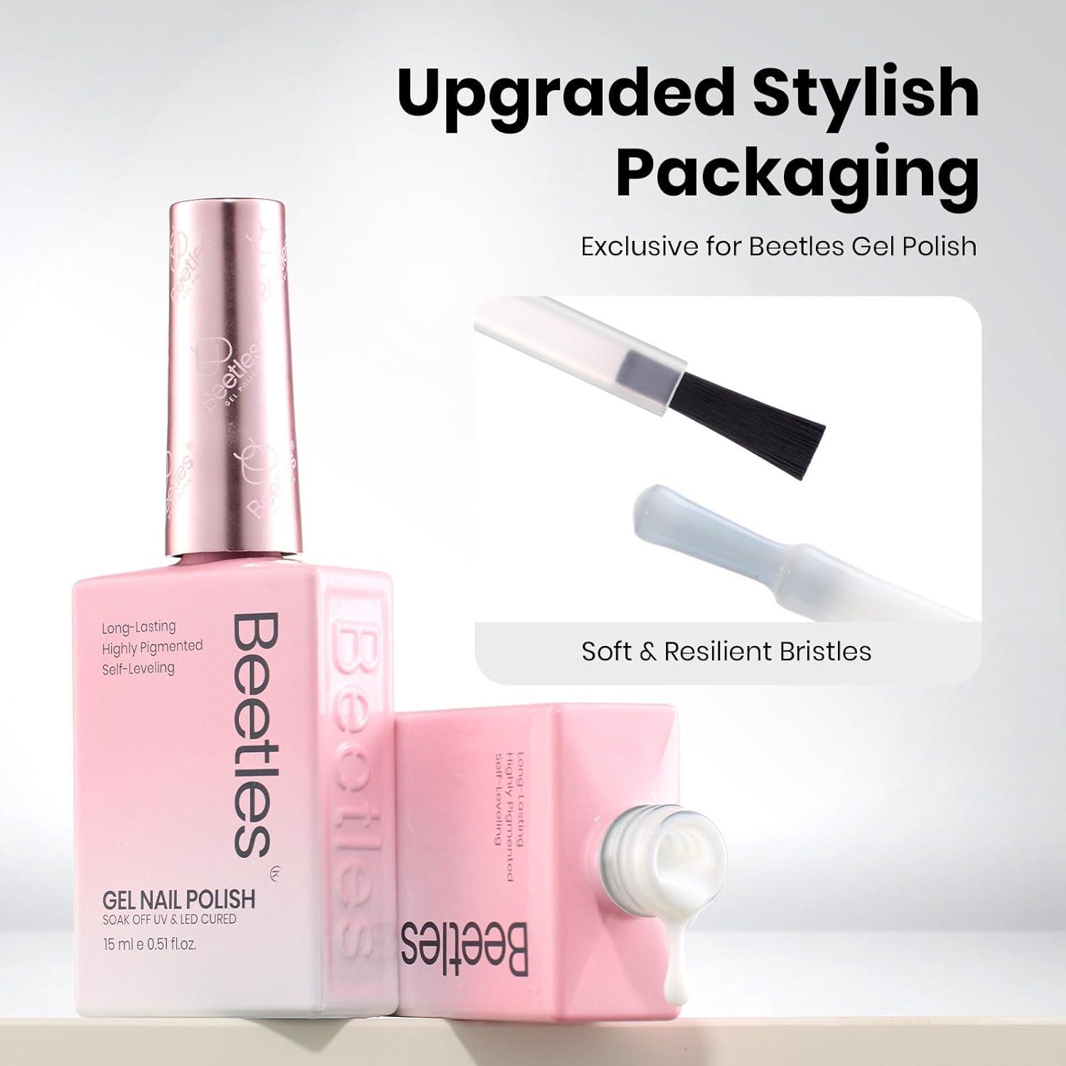 imageBeetles Nude Pink Gel Nail Polish  Misty Rose Jelly Gel Polish Hema Free Natural Nude Pink Nail Polish Nail Concealer Sheer Translucent Effect Soak Off UV Nail Art Manicure Gift for Women 15ML000Vanila Milkshake