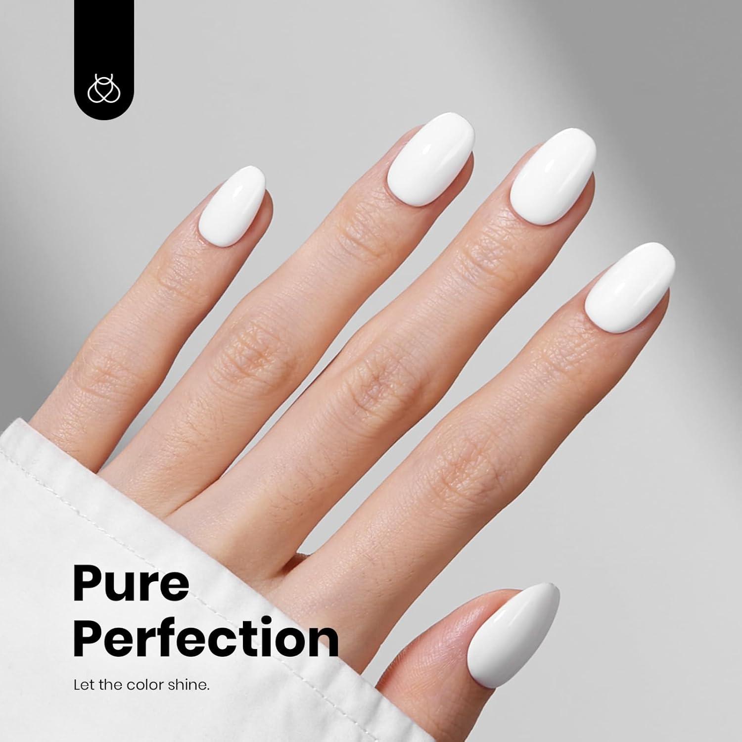 imageBeetles Nude Pink Gel Nail Polish  Misty Rose Jelly Gel Polish Hema Free Natural Nude Pink Nail Polish Nail Concealer Sheer Translucent Effect Soak Off UV Nail Art Manicure Gift for Women 15MLHema Free white Rhythm