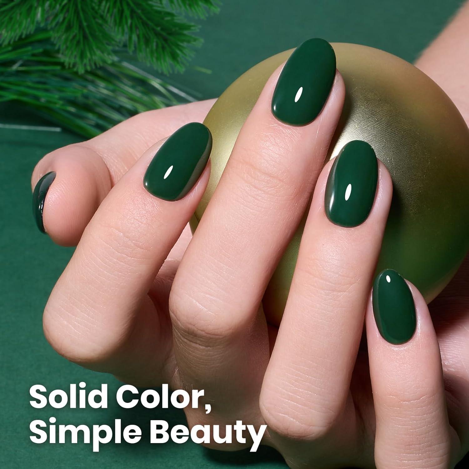 imageBeetles Nude Pink Gel Nail Polish  Misty Rose Jelly Gel Polish Hema Free Natural Nude Pink Nail Polish Nail Concealer Sheer Translucent Effect Soak Off UV Nail Art Manicure Gift for Women 15MLRainforest Green